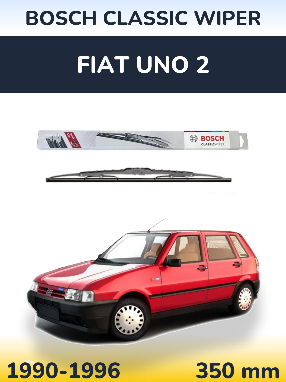 Задня щітка BOSCH Classic Wiper 340 мм для Fiat Uno 2 1990-1996