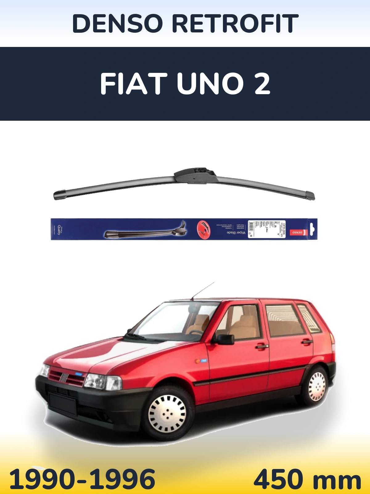 Přední stěrač Denso Retrofit 450 mm pro Fiat Uno 2 1990-1996