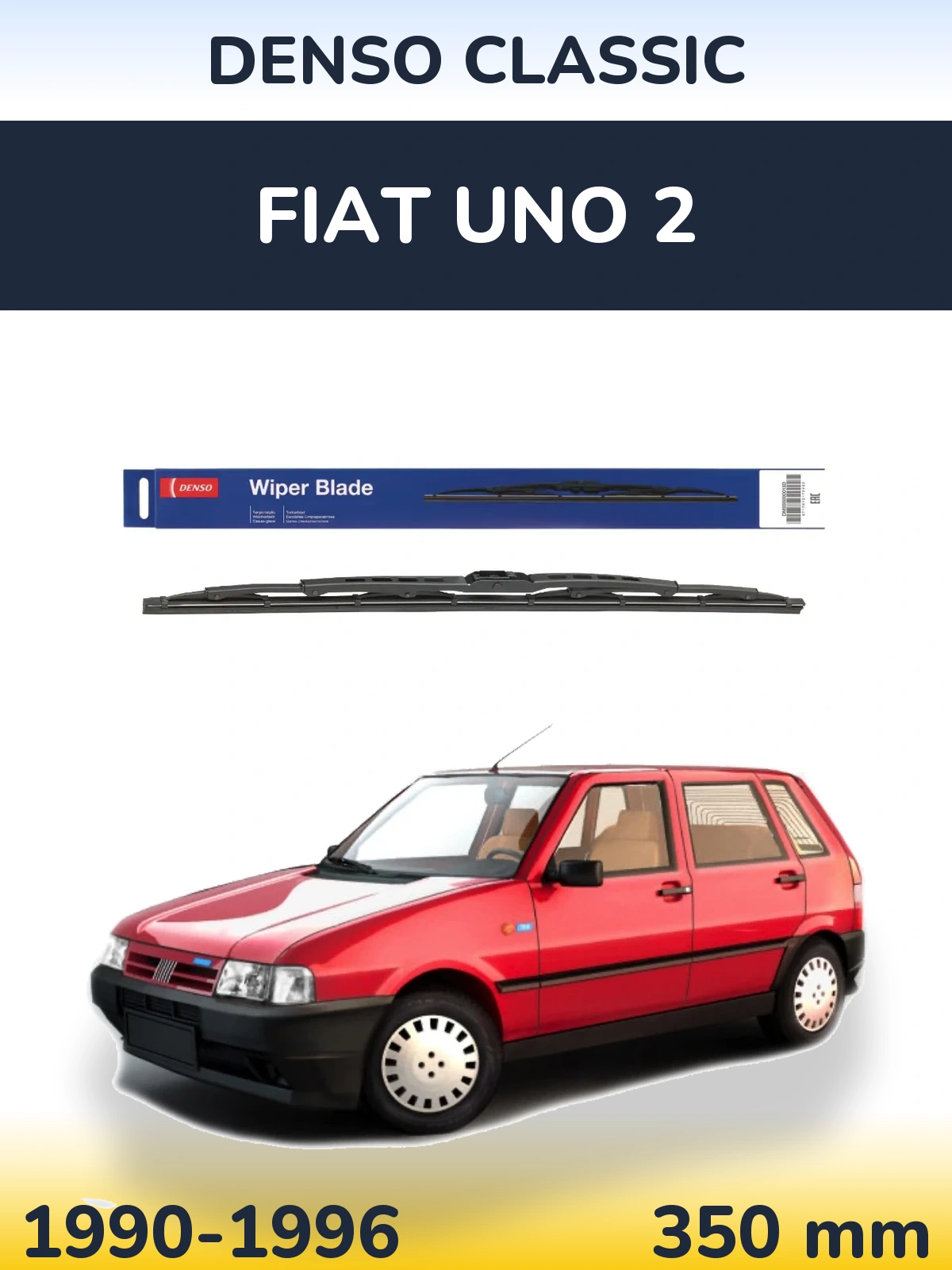 Zadní stěrač Denso Classic 350 mm pro Fiat Uno 2 1990-1996
