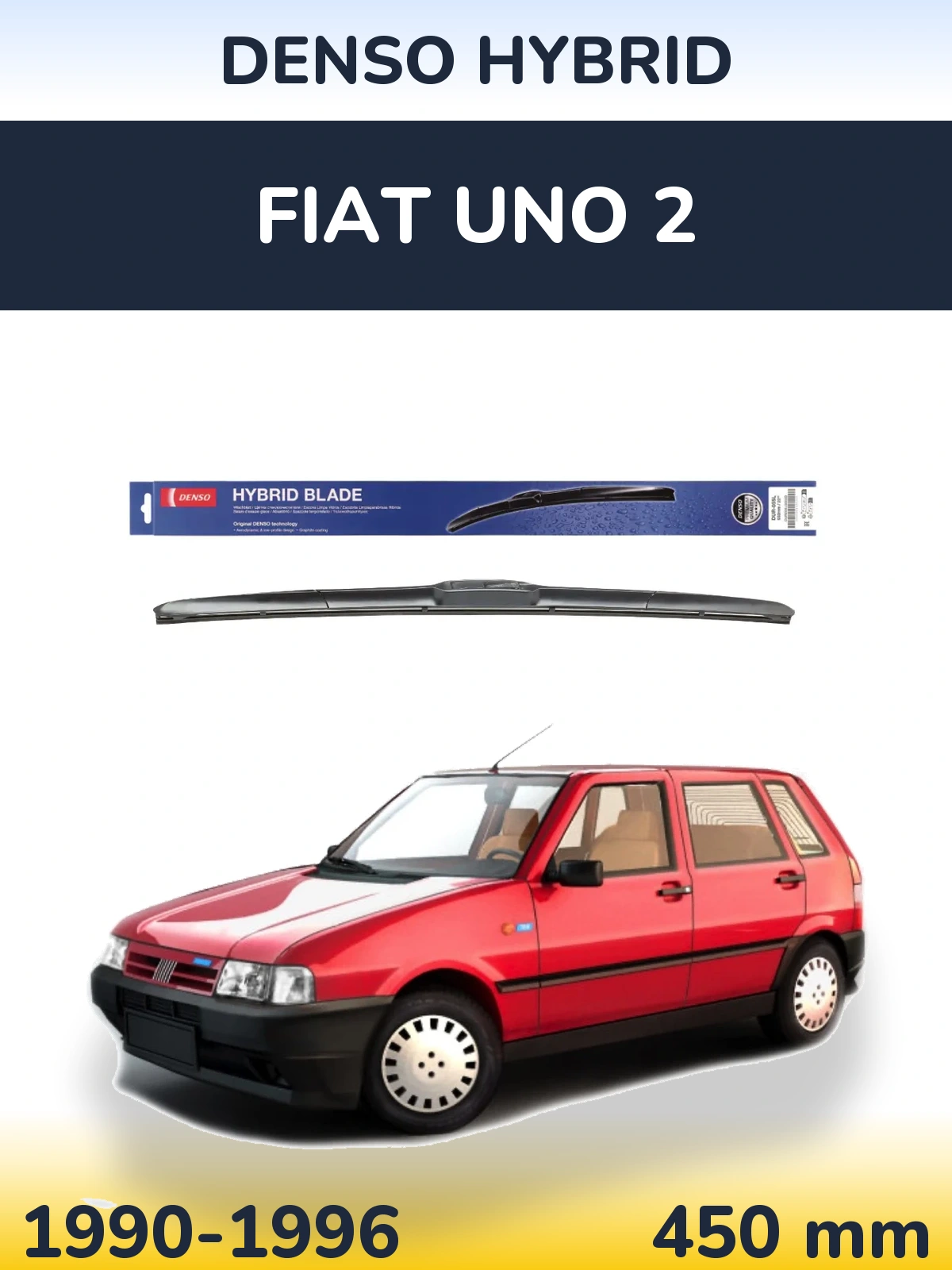 Přední stěrač Denso Hybrid 450 mm pro Fiat Uno 2 1990-1996