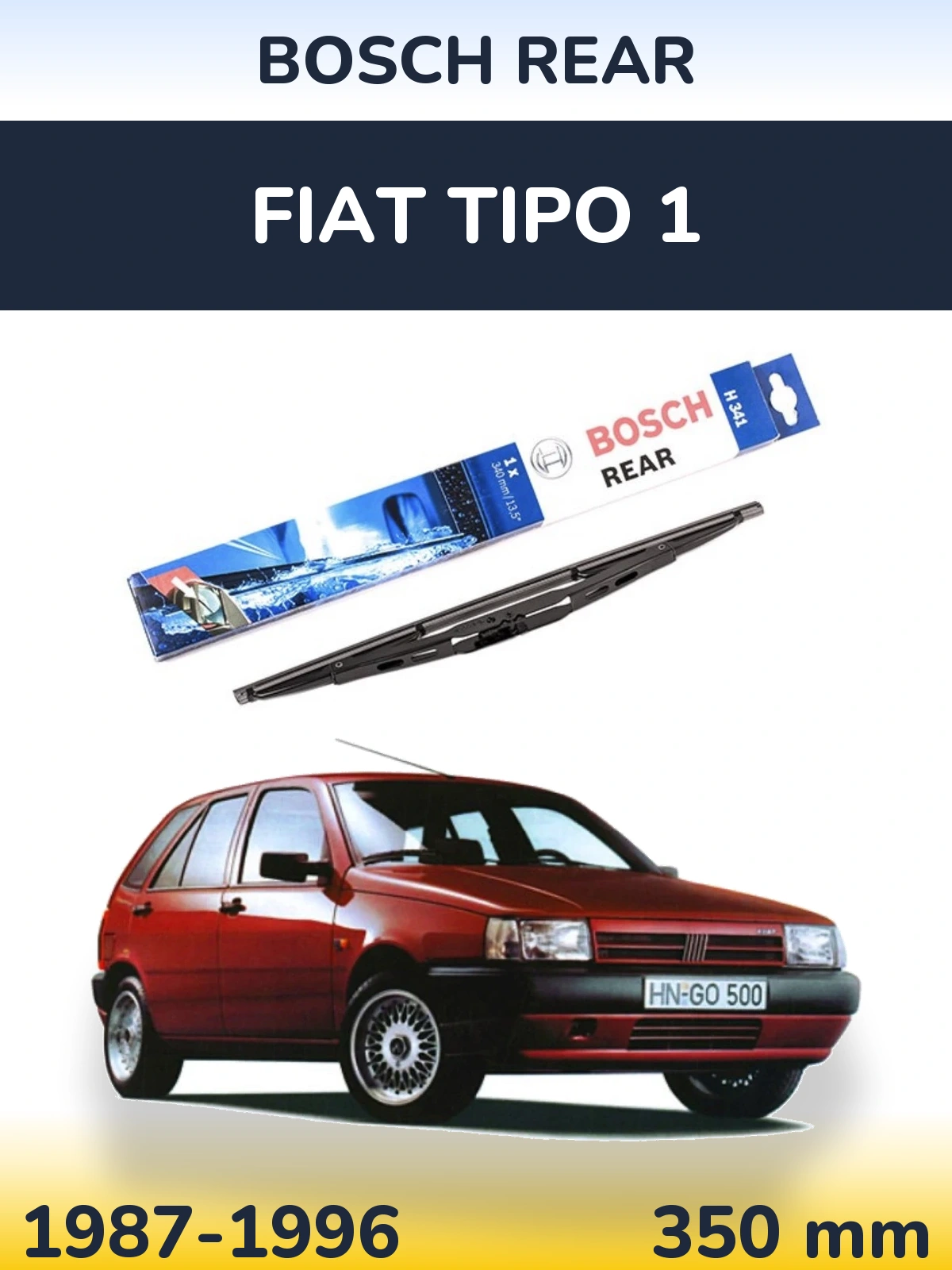 Zadní stěrač BOSCH Rear 340 mm pro Fiat Tipo 1 1987-1996