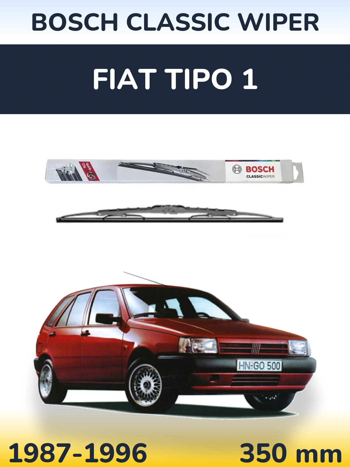 Zadní stěrač BOSCH Classic Wiper 340 mm pro Fiat Tipo 1 1987-1996