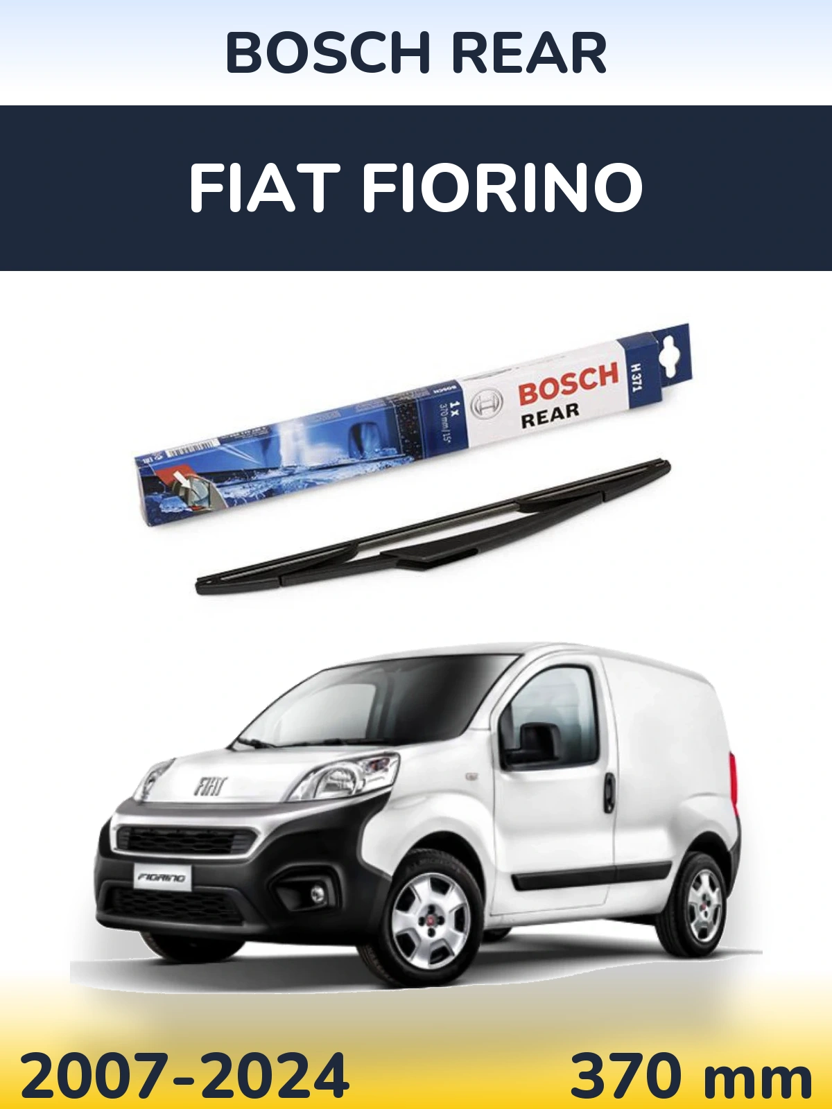 Zadní stěrač BOSCH Rear 370 mm pro Fiat Fiorino 2007-2024
