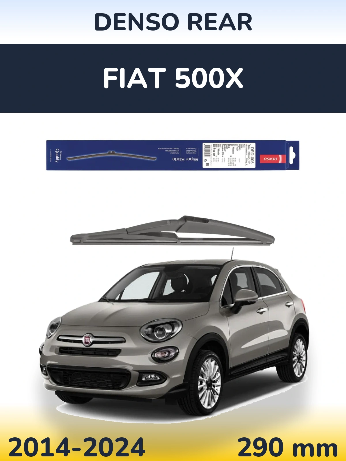 Zadní stěrač Denso Rear 290 mm pro Fiat 500X 2014-2024