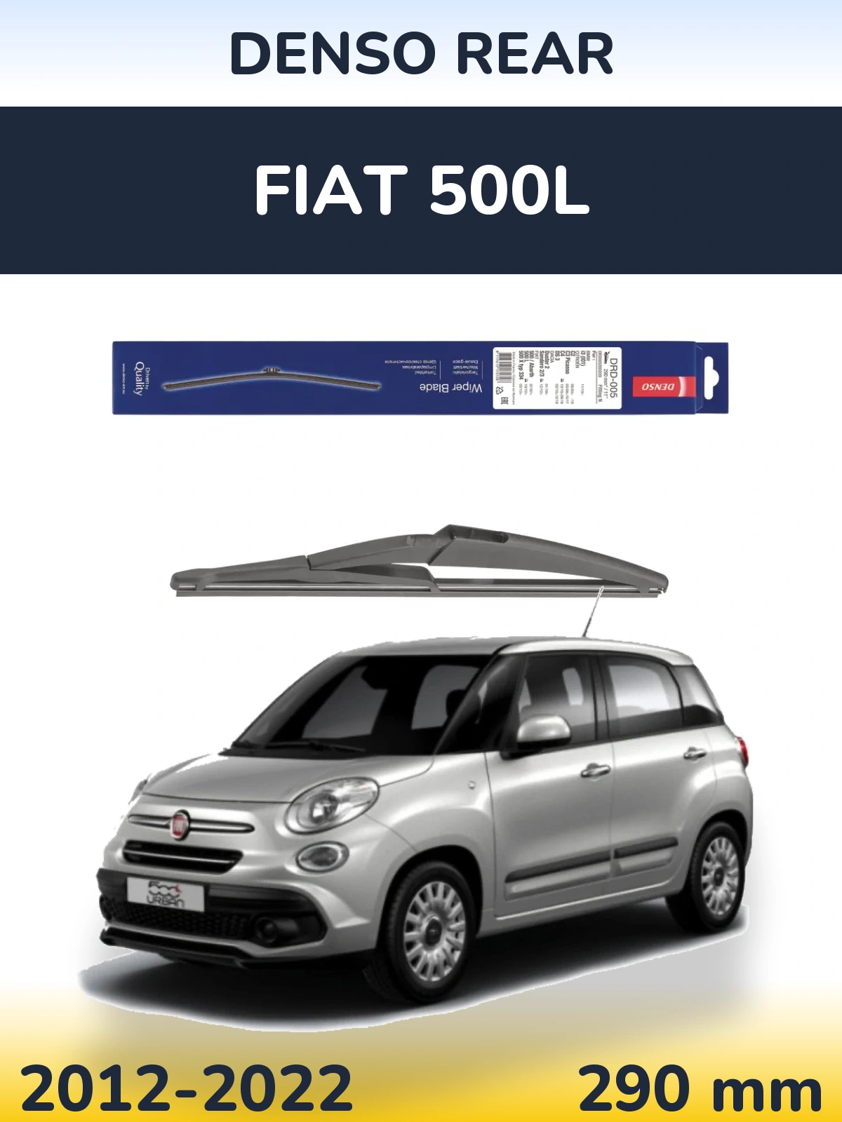 Zadní stěrač Denso Rear 290 mm pro Fiat 500L 2012-2022