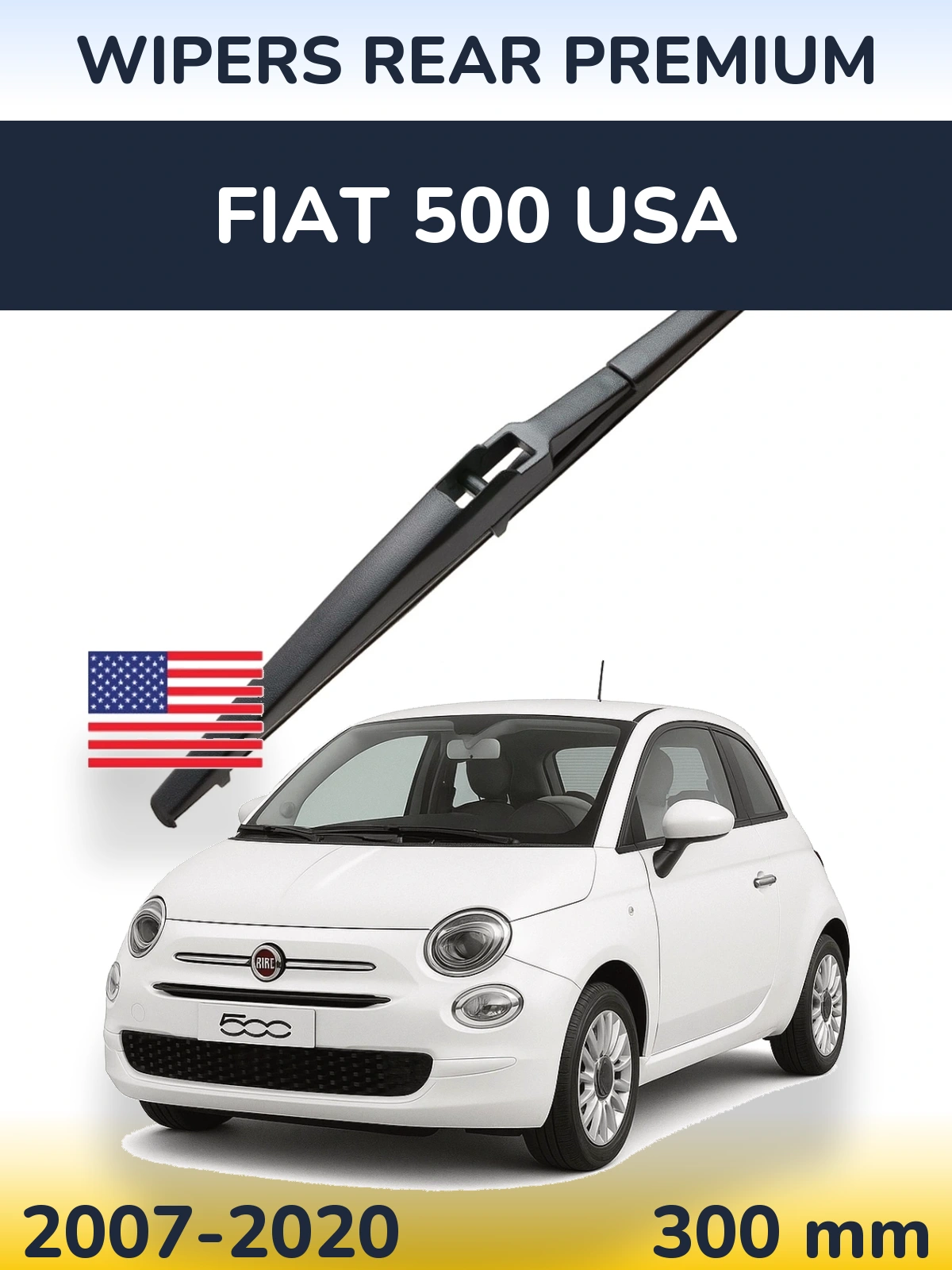 Zadní stěrač WIPERS REAR PREMIUM 300 mm pro Fiat 500 USA 2007-2020