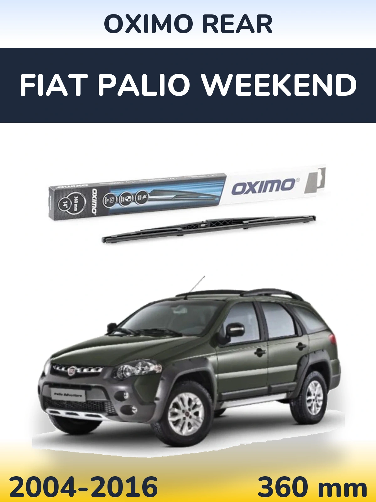 Задня щітка Oximo Rear 360 мм для Fiat Palio Weekend 2004-2016