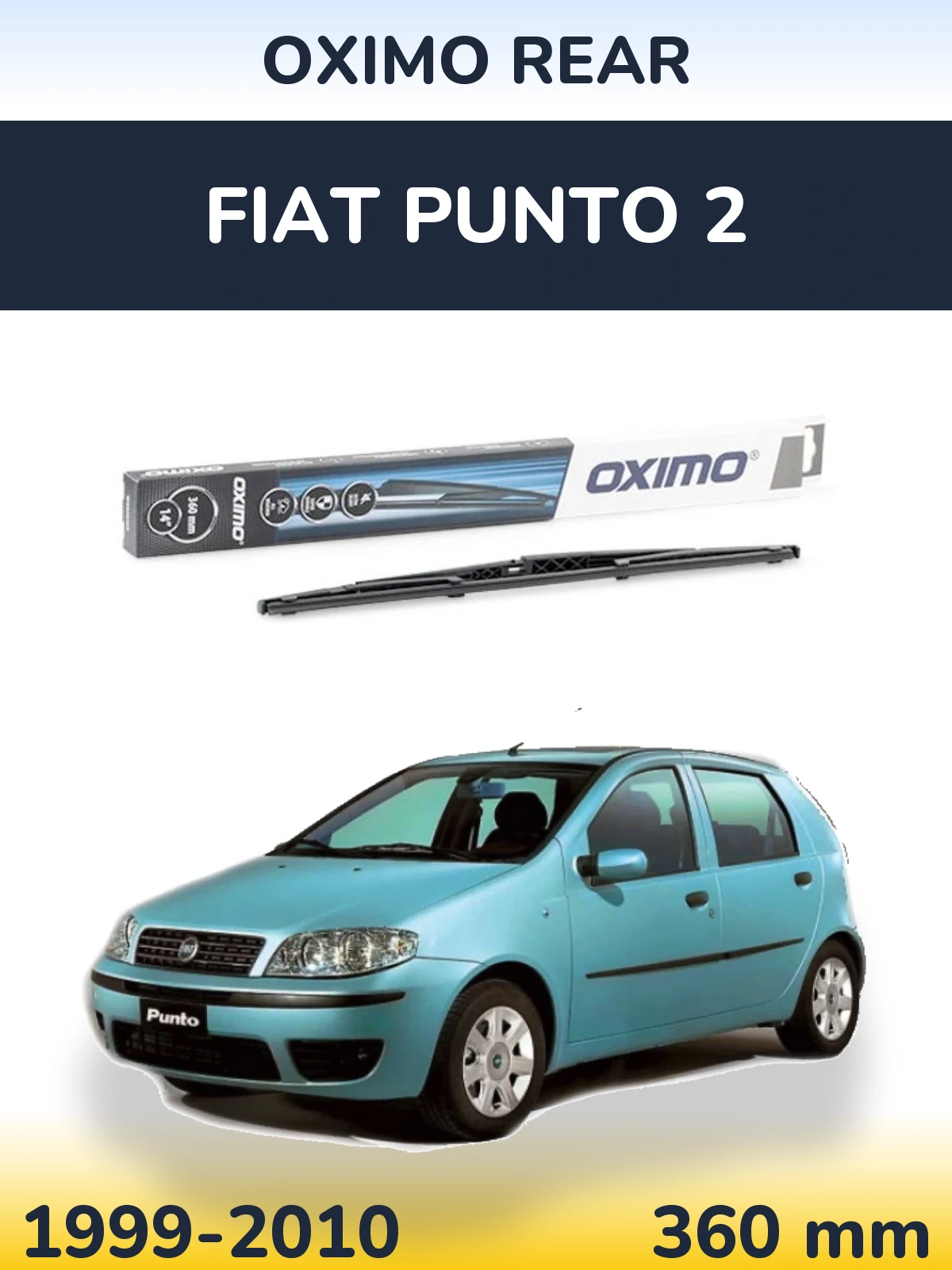 Задня щітка Oximo Rear 360 мм для Fiat Punto 2 1999-2010