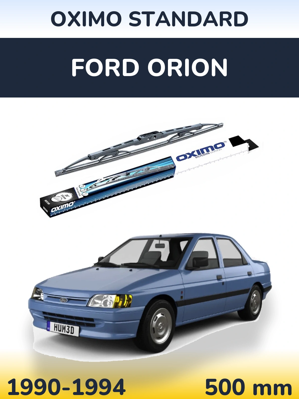 Zadní stěrač Oximo Standard 500 mm pro Ford Orion 1990-1994