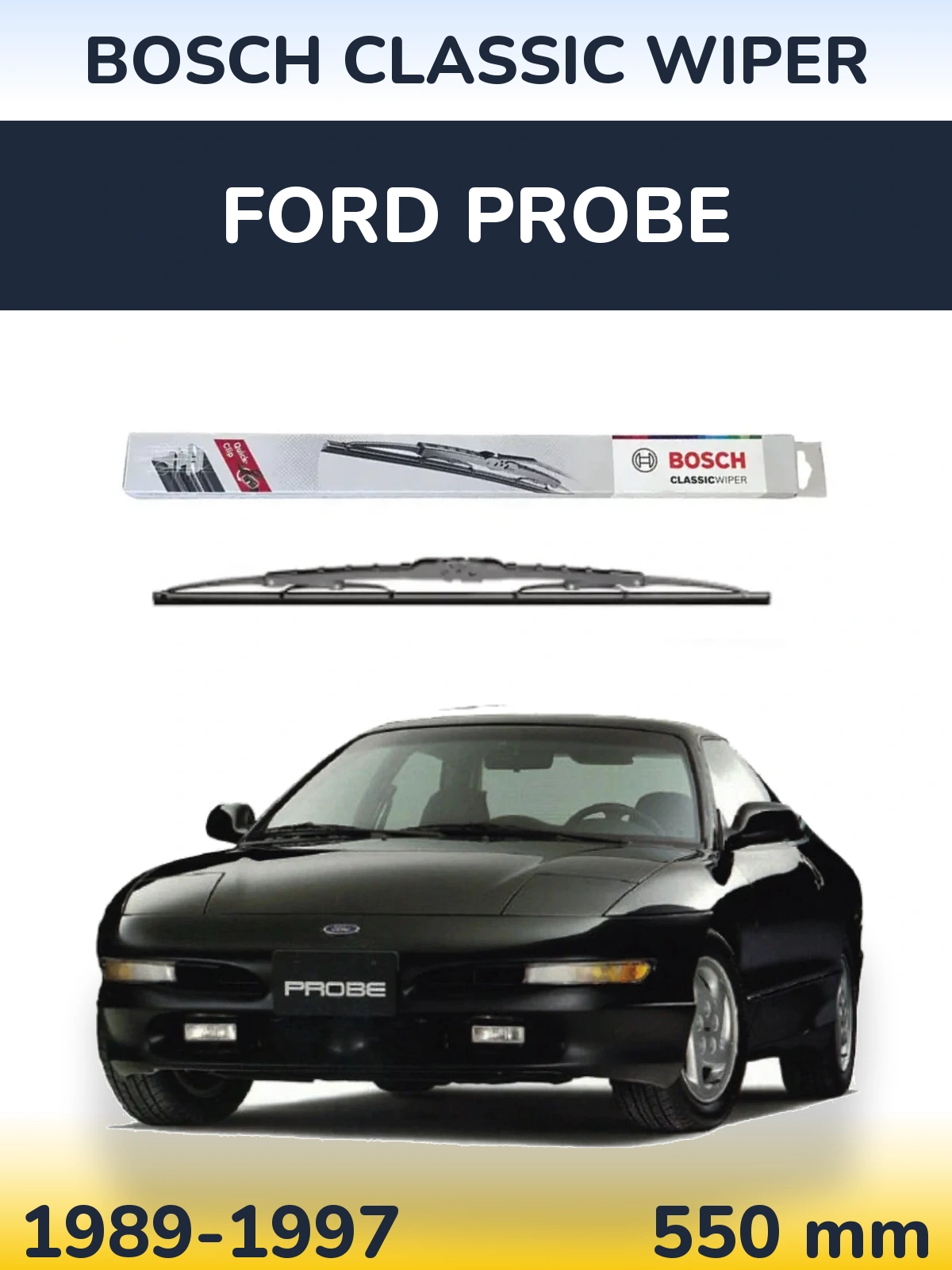 Zadní stěrač BOSCH Classic Wiper 550 mm pro Ford Probe 1989-1997