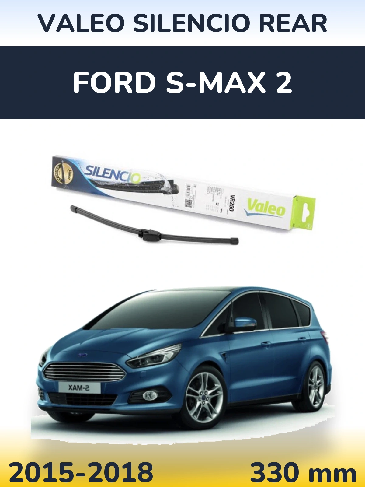 Zadní stěrač Valeo Silencio Rear 335 mm pro Ford S-MAX 2 2015-2018