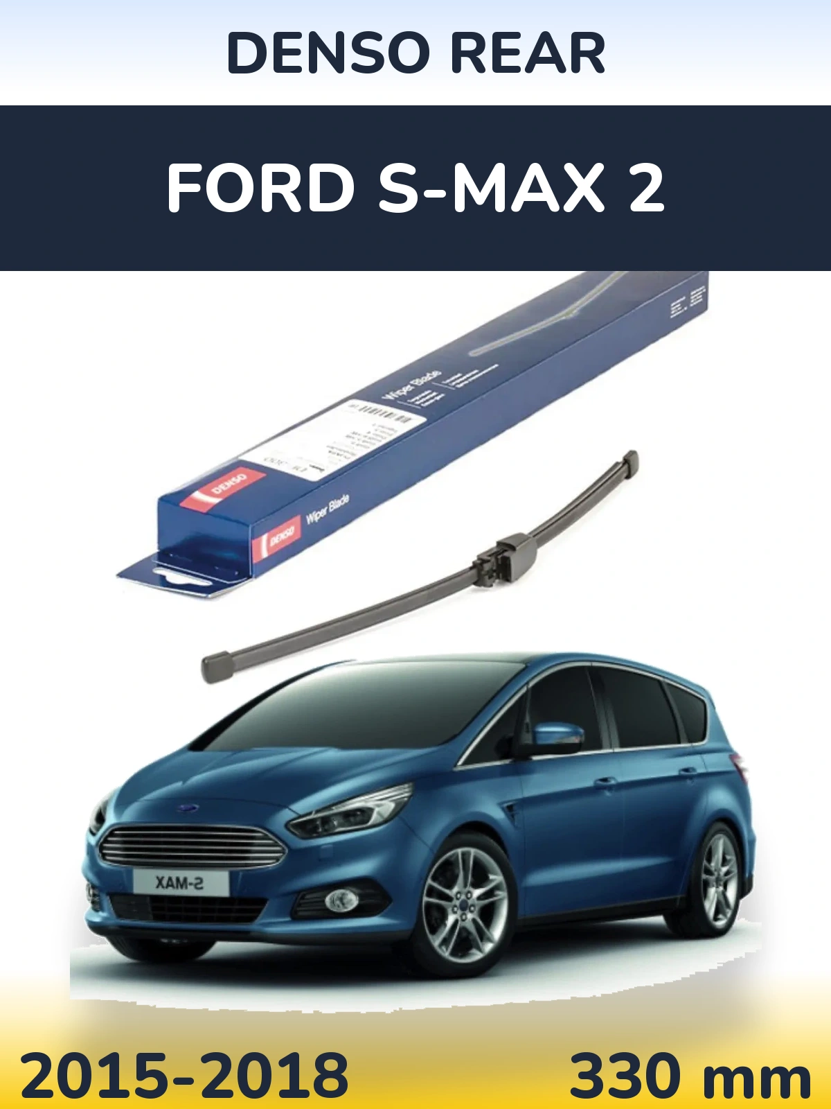 Zadní stěrač Denso Rear 335 mm pro Ford S-MAX 2 2015-2018