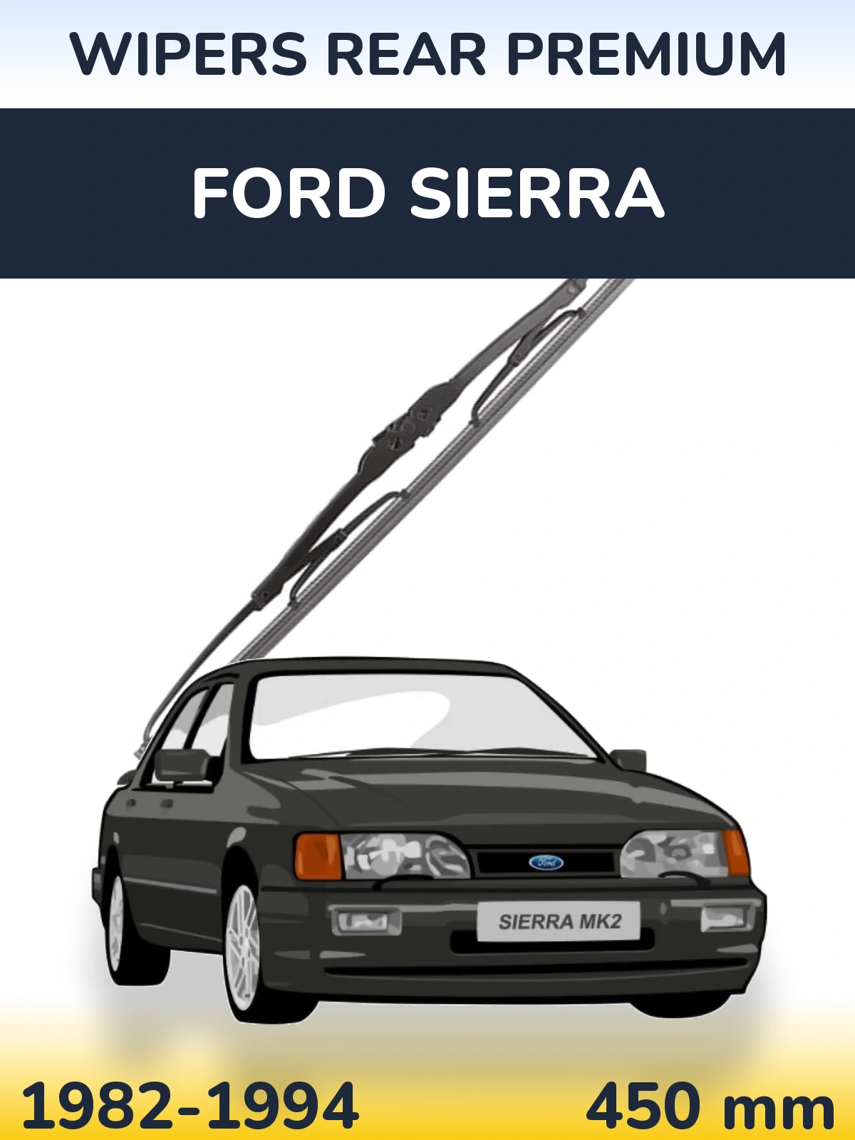 Zadní stěrač WIPERS REAR PREMIUM 450 mm pro Ford Sierra 1982-1994