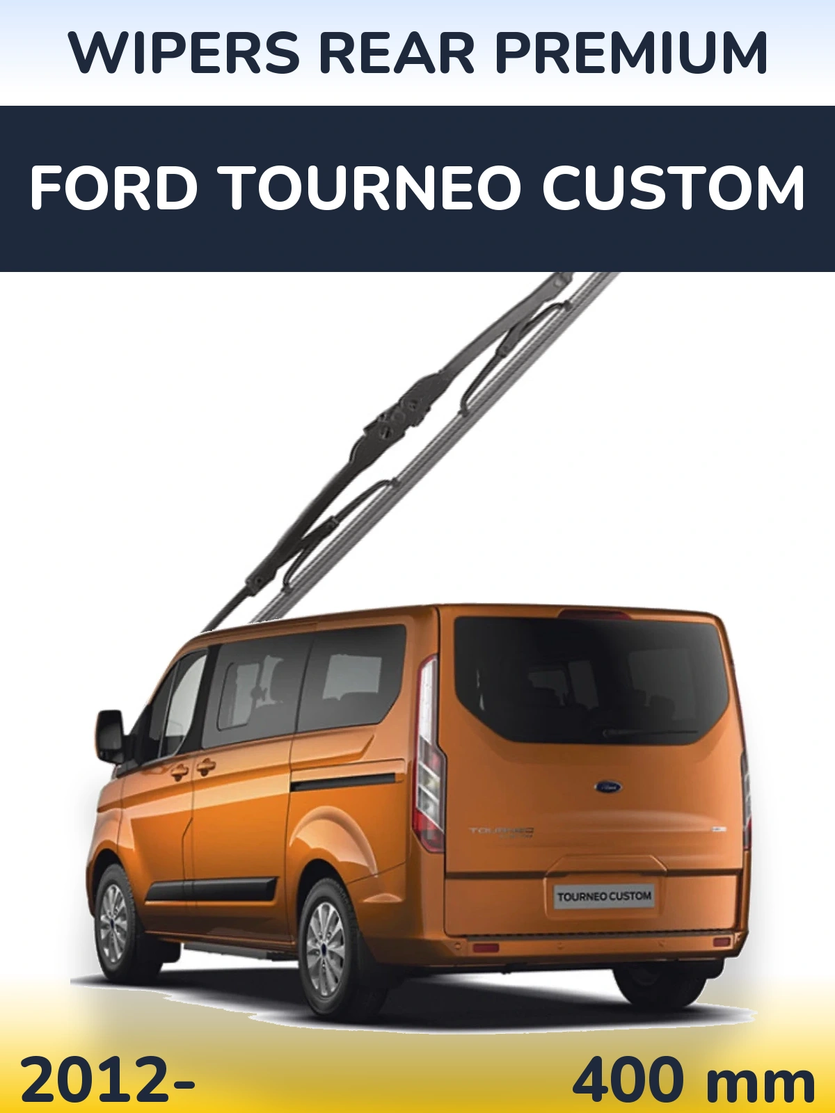 Задня щітка WIPERS REAR PREMIUM 400 мм для Ford Tourneo Custom 2012-2026
