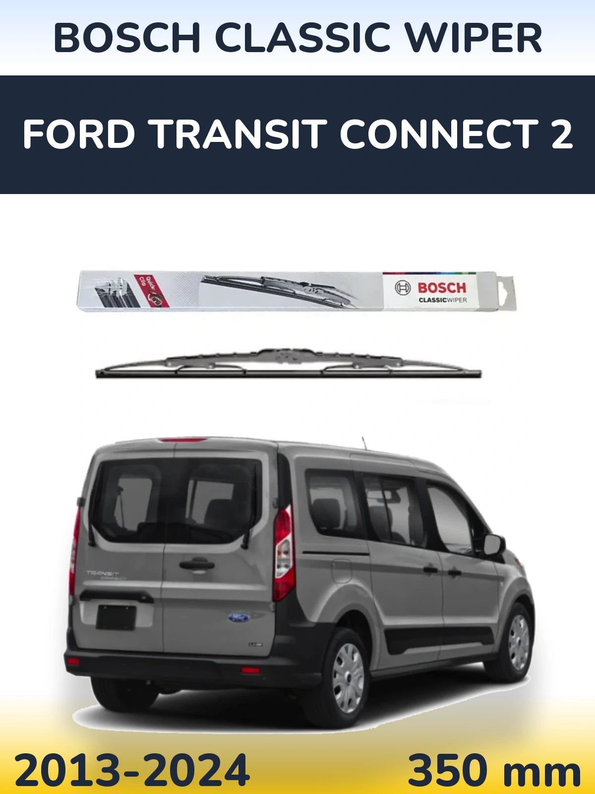 Zadní stěrač BOSCH Classic Wiper 340 mm pro Ford Transit Connect 2 2013-2024