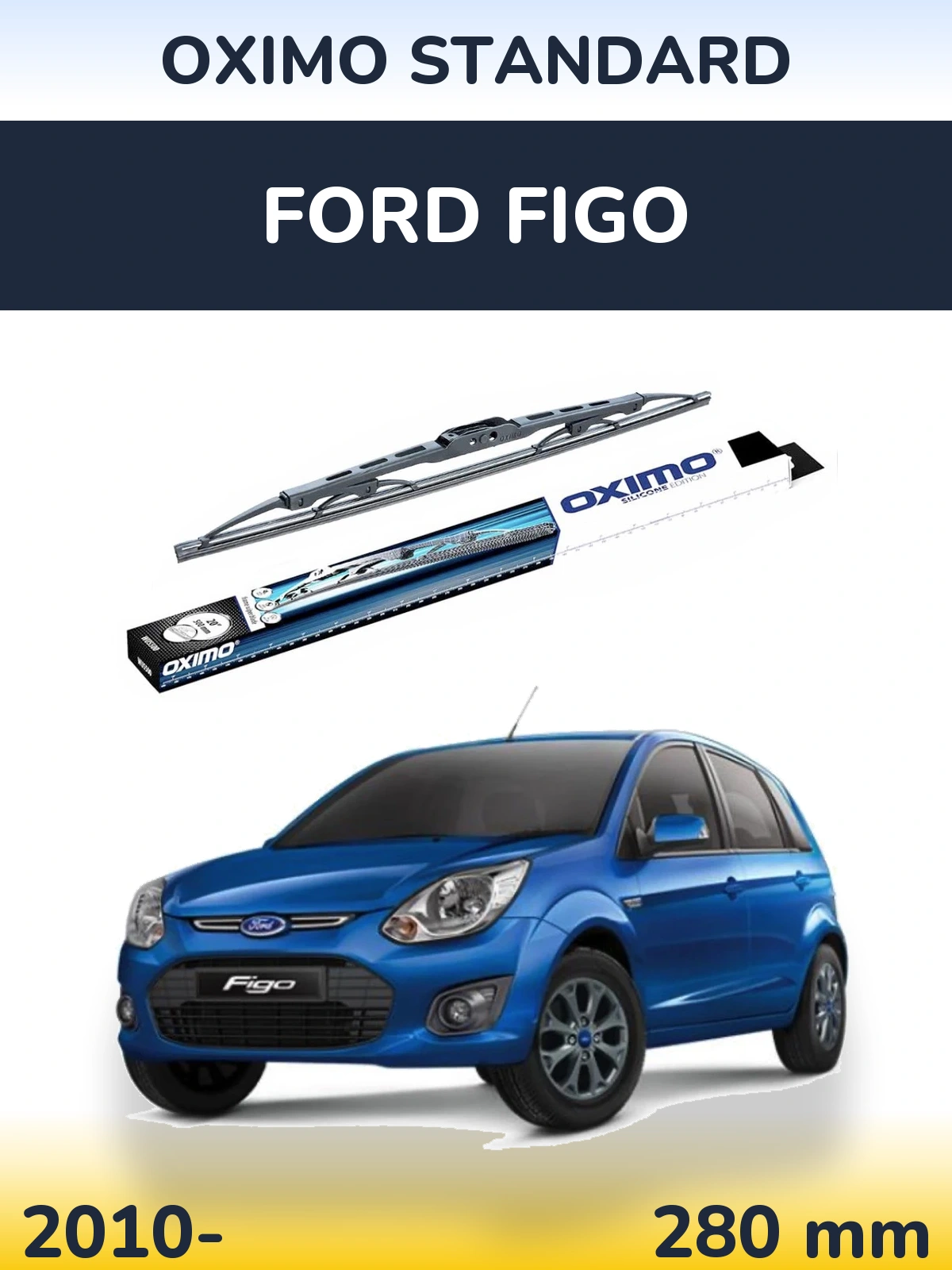 Zadní stěrač Oximo Standard 275 mm pro Ford Figo 2010-2026