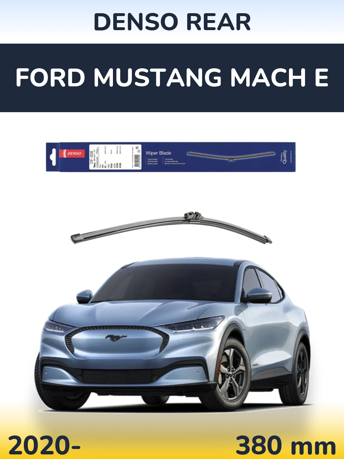 Zadní stěrač Denso Rear 380 mm pro Ford Mustang Mach E 2020-2026