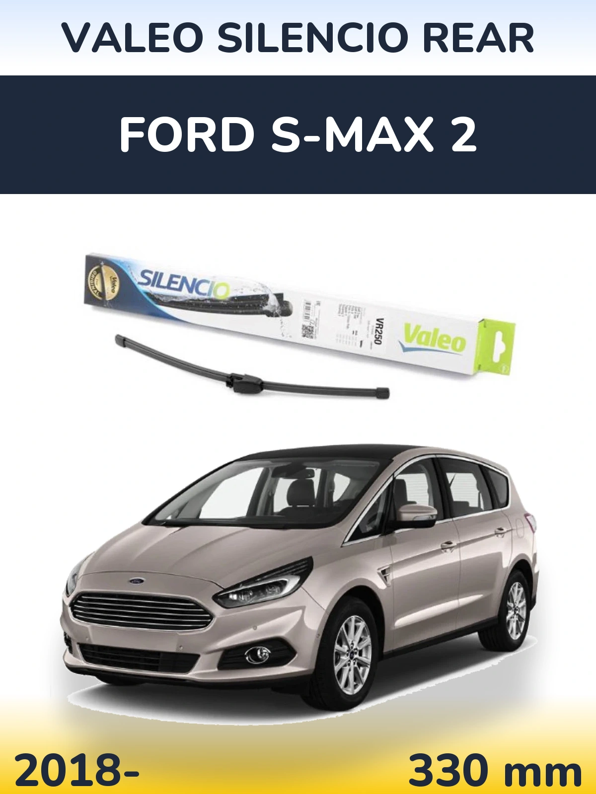 Zadní stěrač Valeo Silencio Rear 335 mm pro Ford S-MAX 2 2018-2026