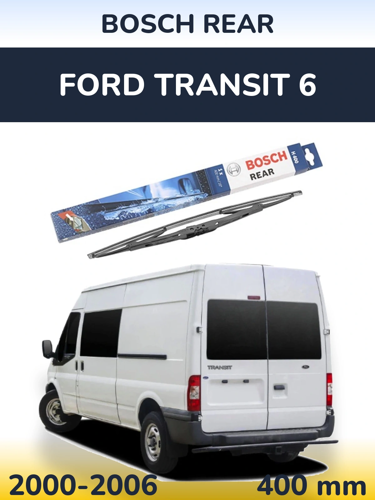 Задня щітка BOSCH Rear 400 мм для Ford Transit 6 2000-2006