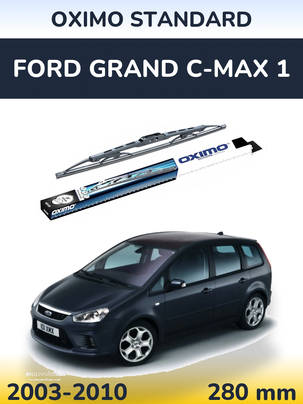 Zadní stěrač Oximo Standard 275 mm pro Ford Grand C-MAX 1 2003-2010