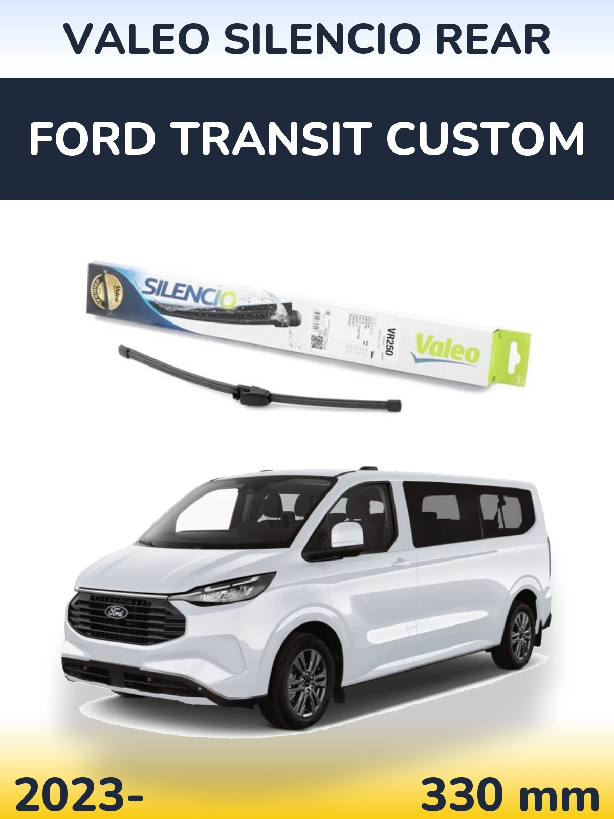 Zadní stěrač Valeo Silencio Rear 335 mm pro Ford Transit Custom 2023-2026