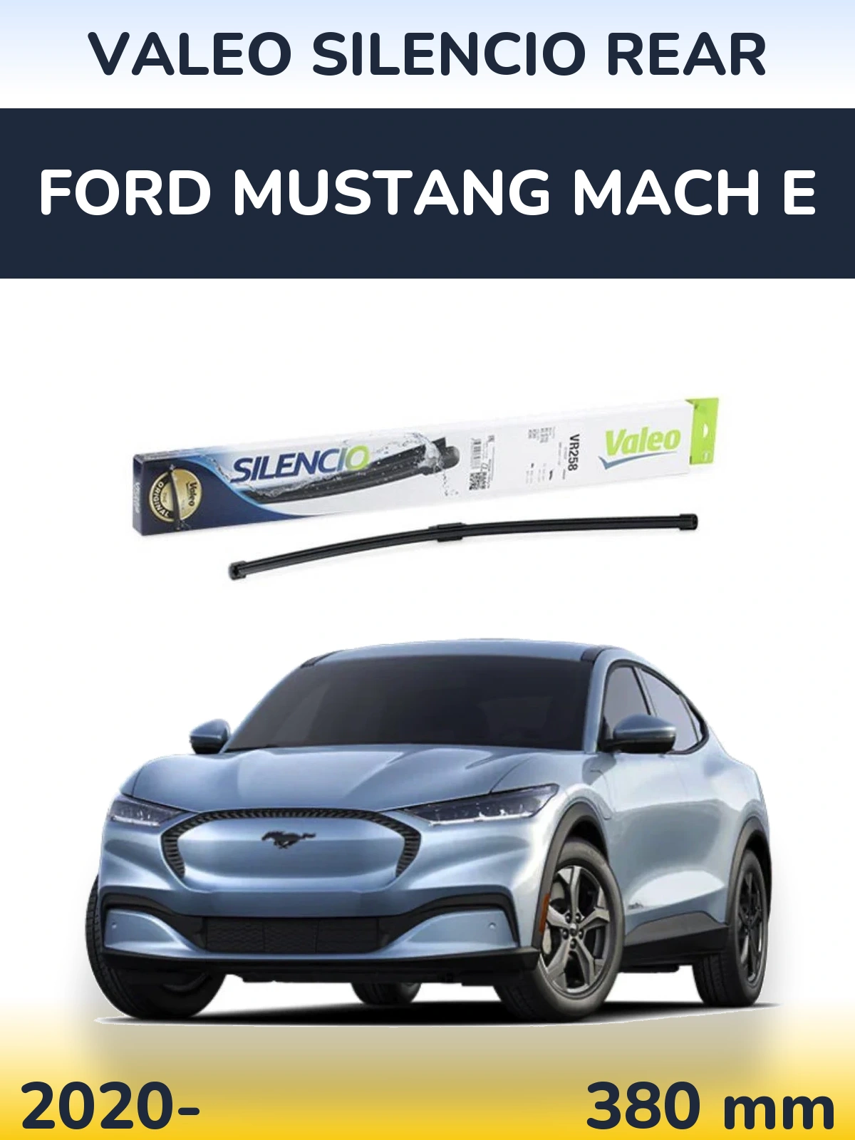 Zadní stěrač Valeo Silencio Rear 380 mm pro Ford Mustang Mach E 2020-2026