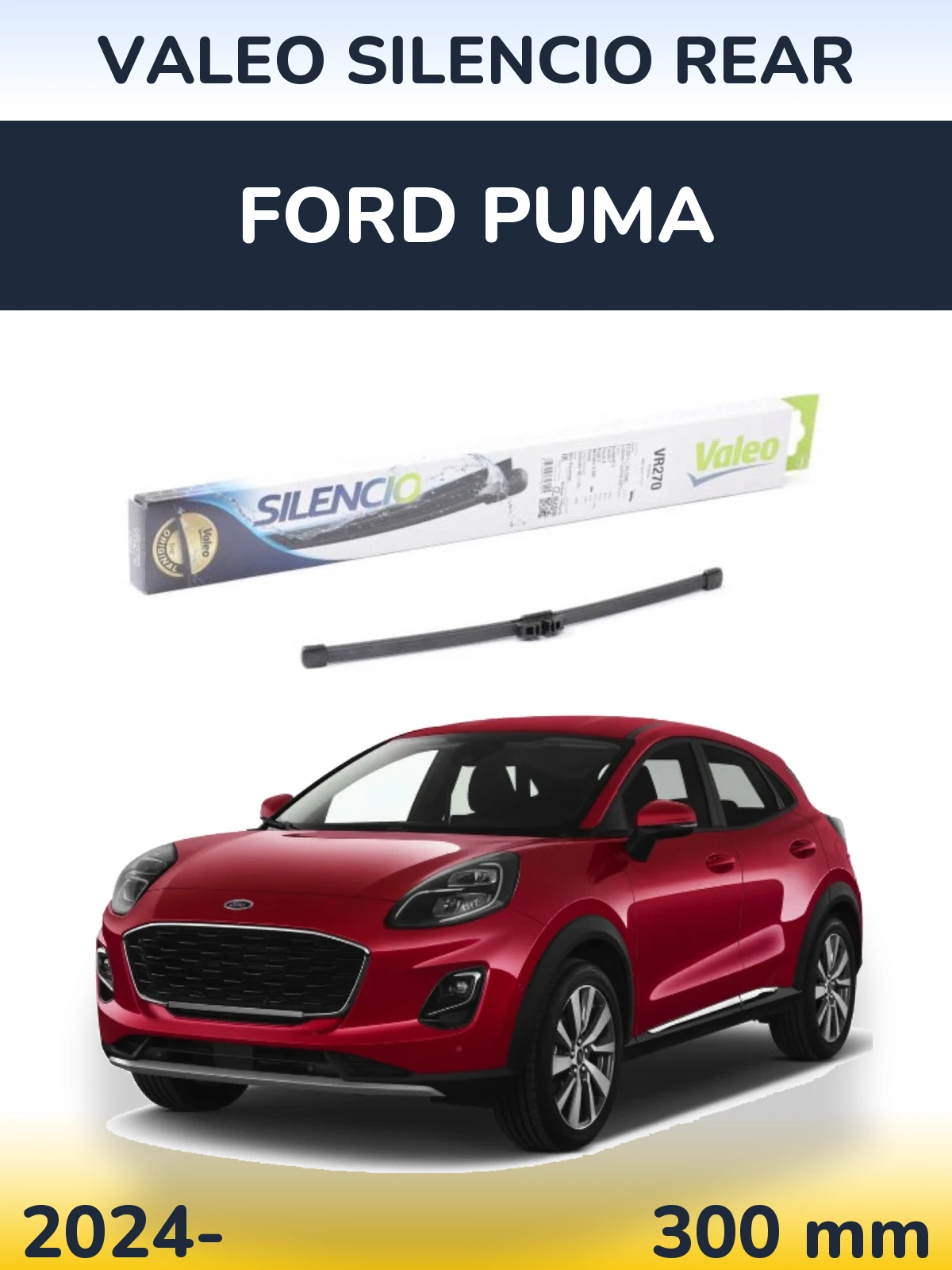 Zadní stěrač Valeo Silencio Rear 280 mm pro Ford Puma 2024-2026