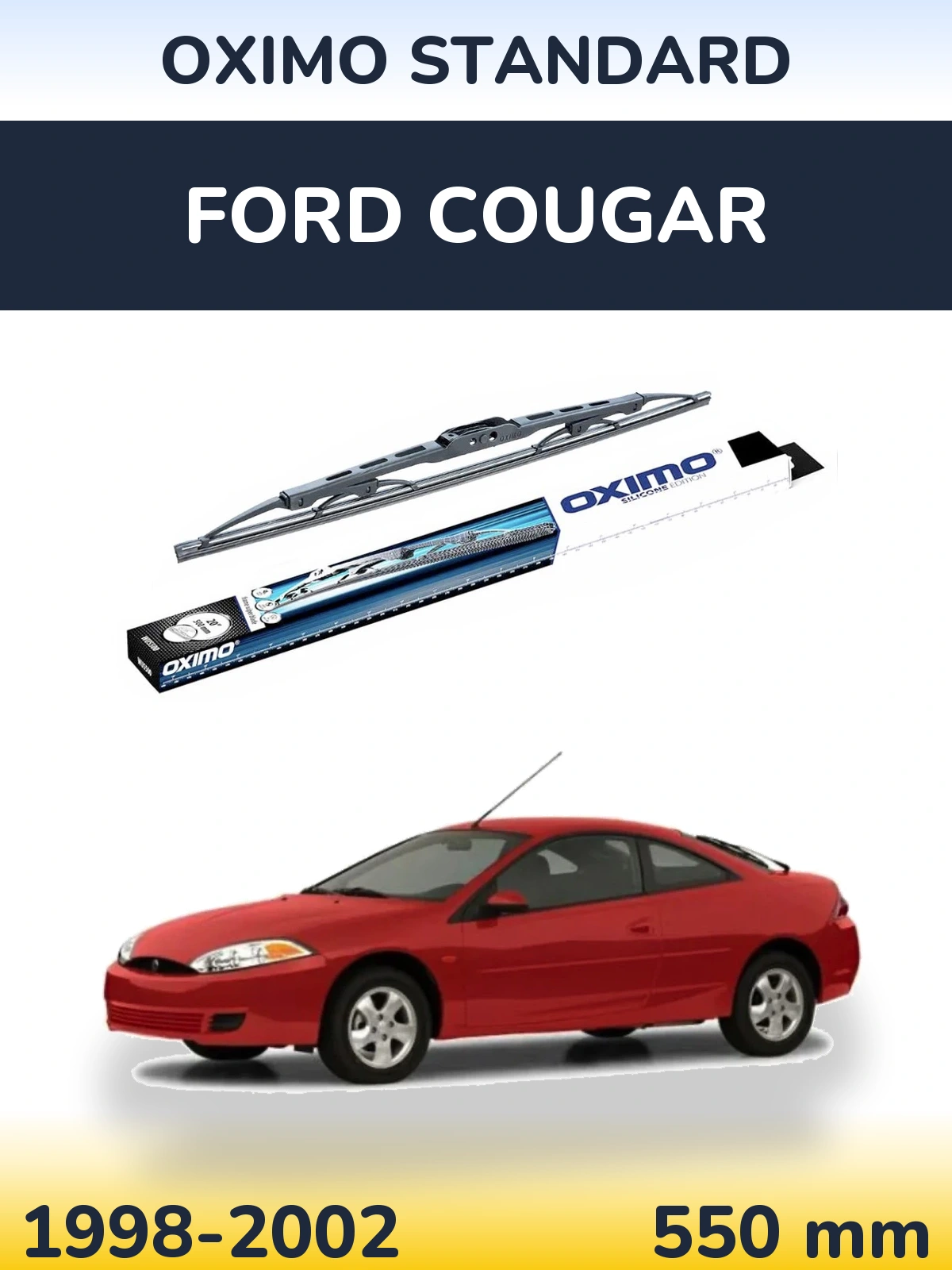 Zadní stěrač Oximo Standard 550 mm pro Ford Cougar 1998-2002