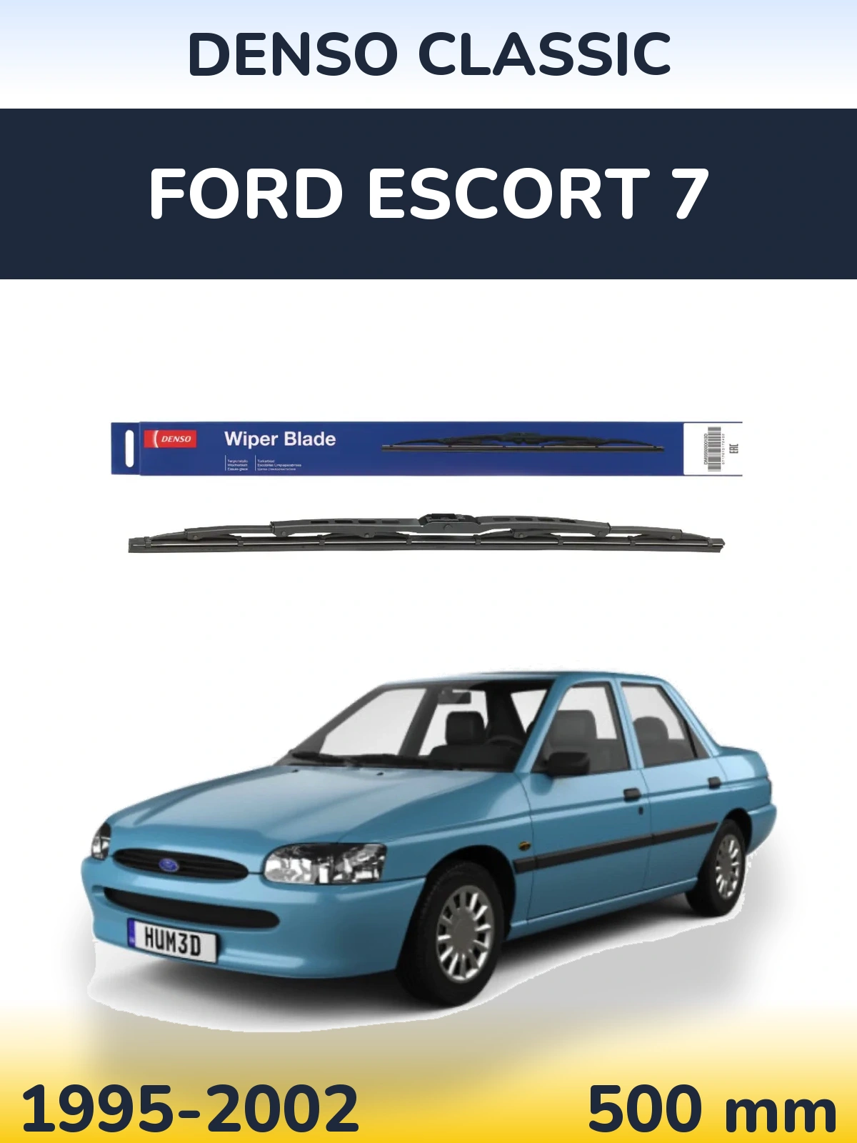 Задня щітка Denso Classic 500 мм для Ford Escort 7 1995-2002