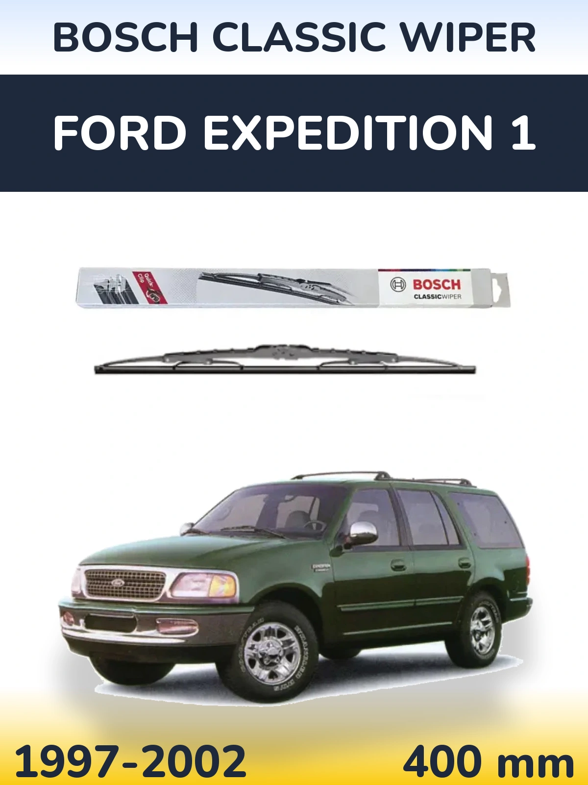 Zadní stěrač BOSCH Classic Wiper 400 mm pro Ford Expedition 1 1997-2002