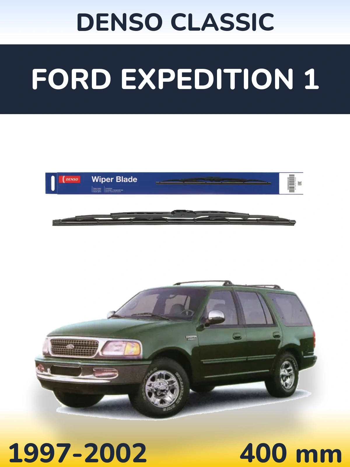 Zadní stěrač Denso Classic 400 mm pro Ford Expedition 1 1997-2002