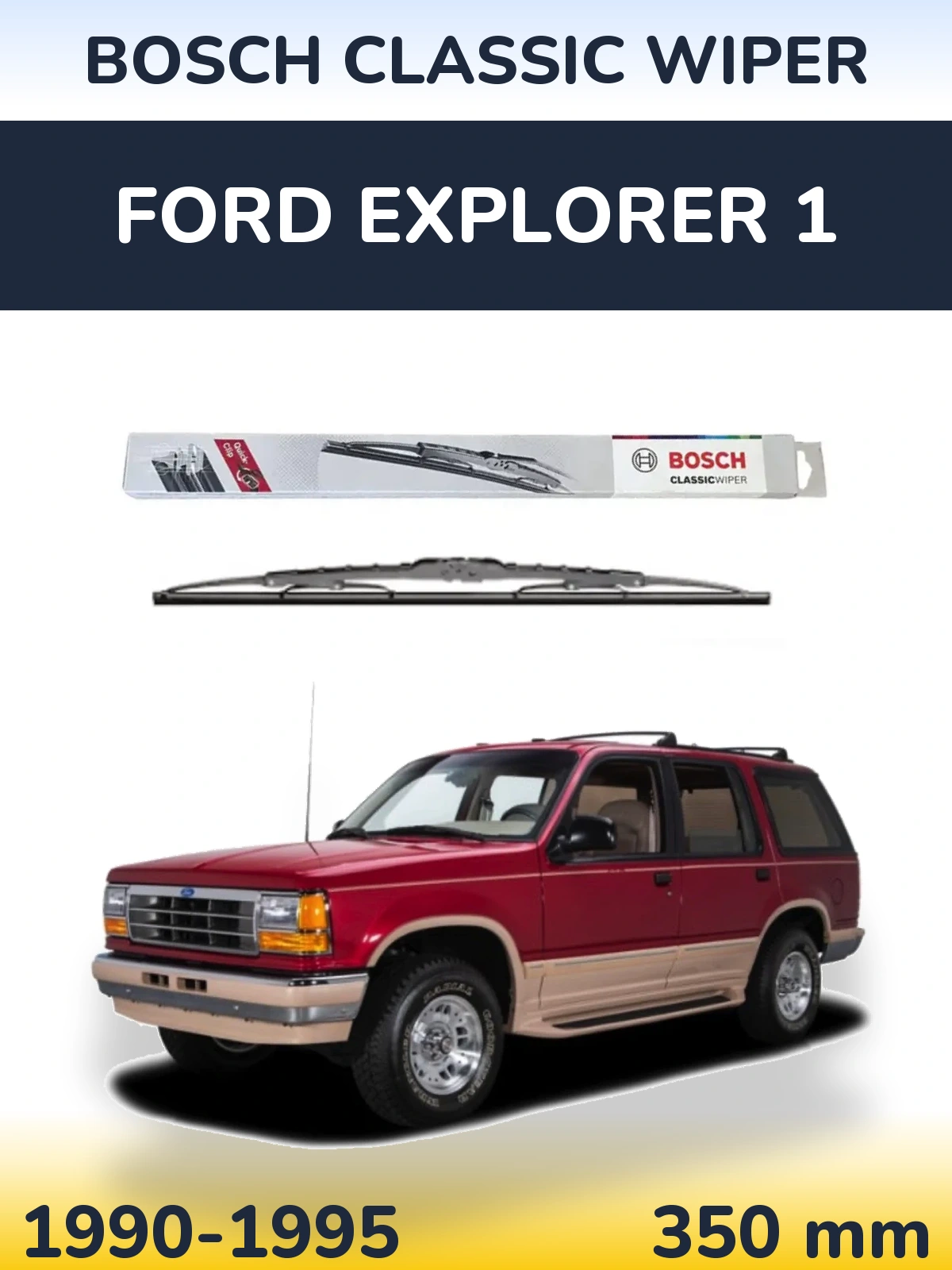 Zadní stěrač BOSCH Classic Wiper 340 mm pro Ford Explorer 1 1990-1995