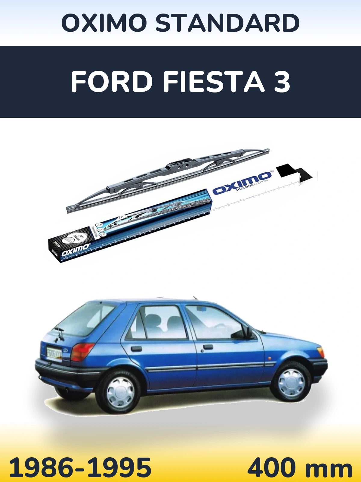 Zadní stěrač Oximo Standard 400 mm pro Ford Fiesta 3 1986-1995