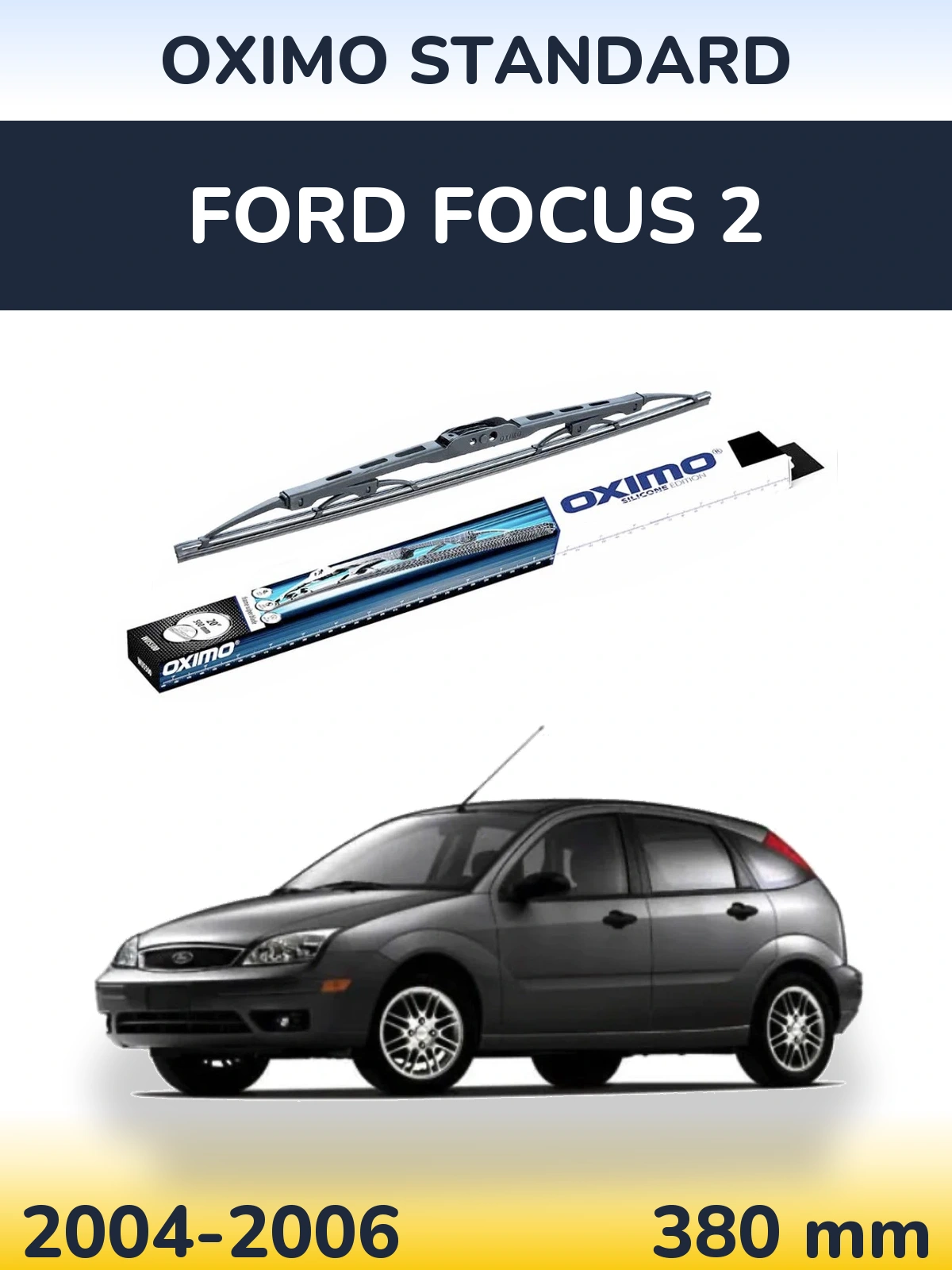 Zadní stěrač Oximo Standard 375 mm pro Ford Focus 2 2004-2006