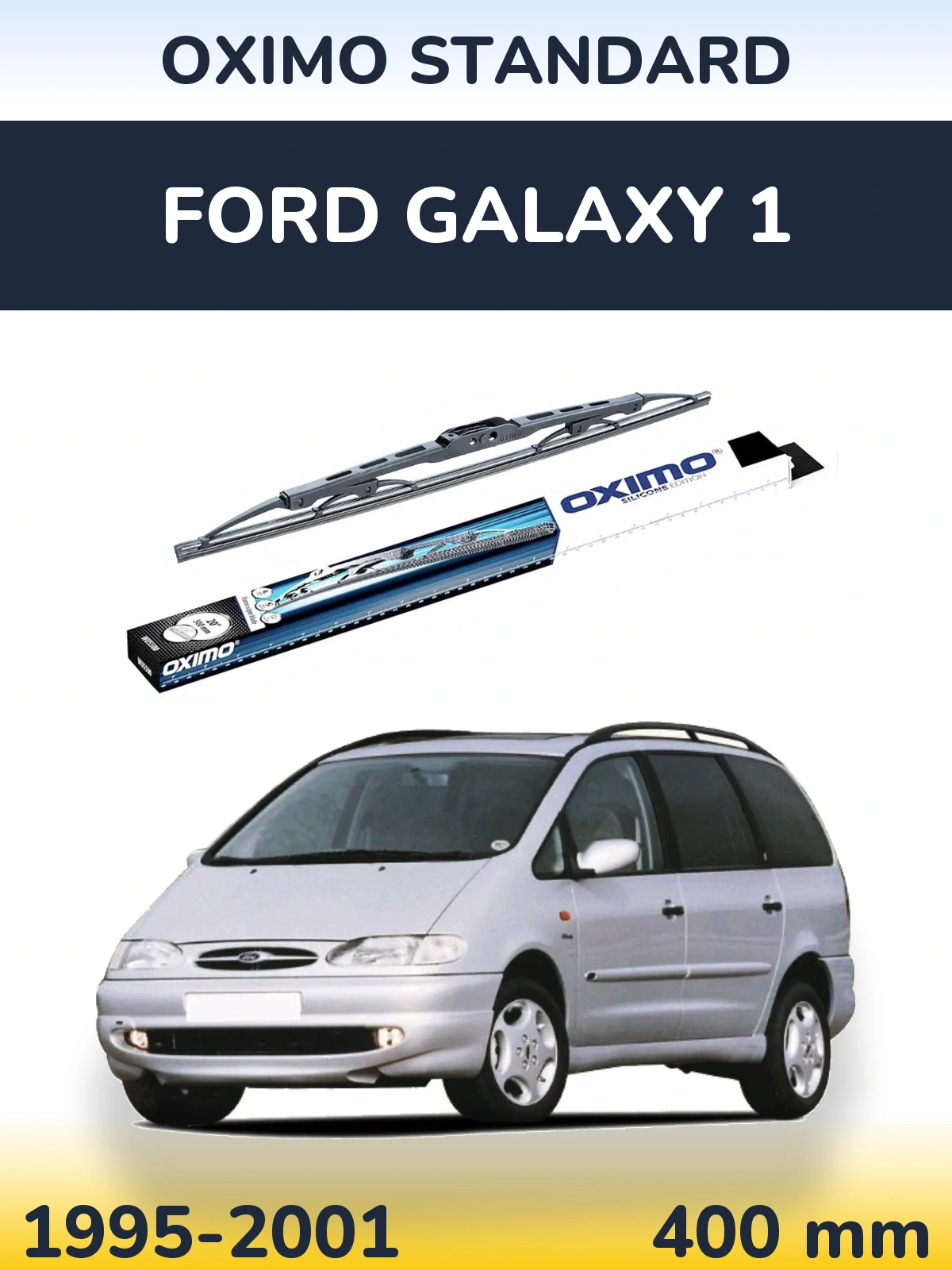 Zadní stěrač Oximo Standard 400 mm pro Ford Galaxy 1 1995-2001