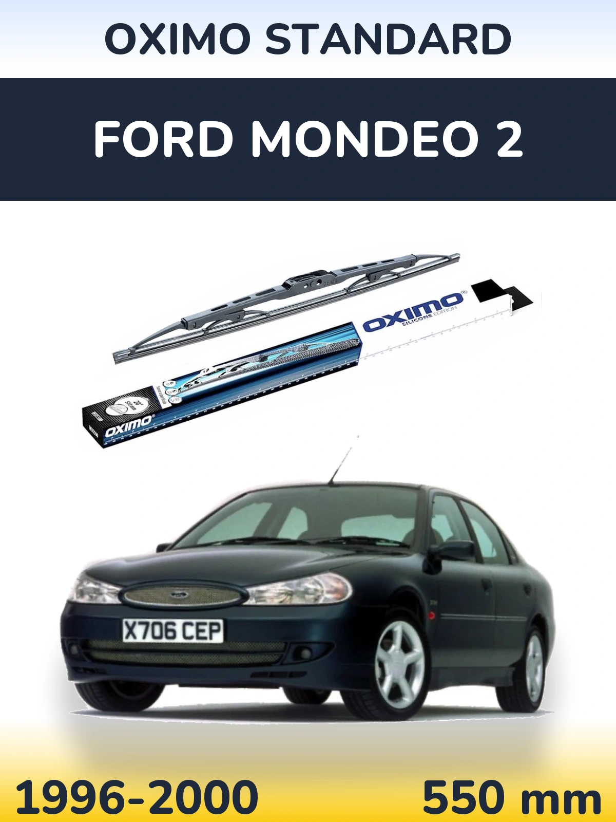 Zadní stěrač Oximo Standard 550 mm pro Ford Mondeo 2 1996-2000