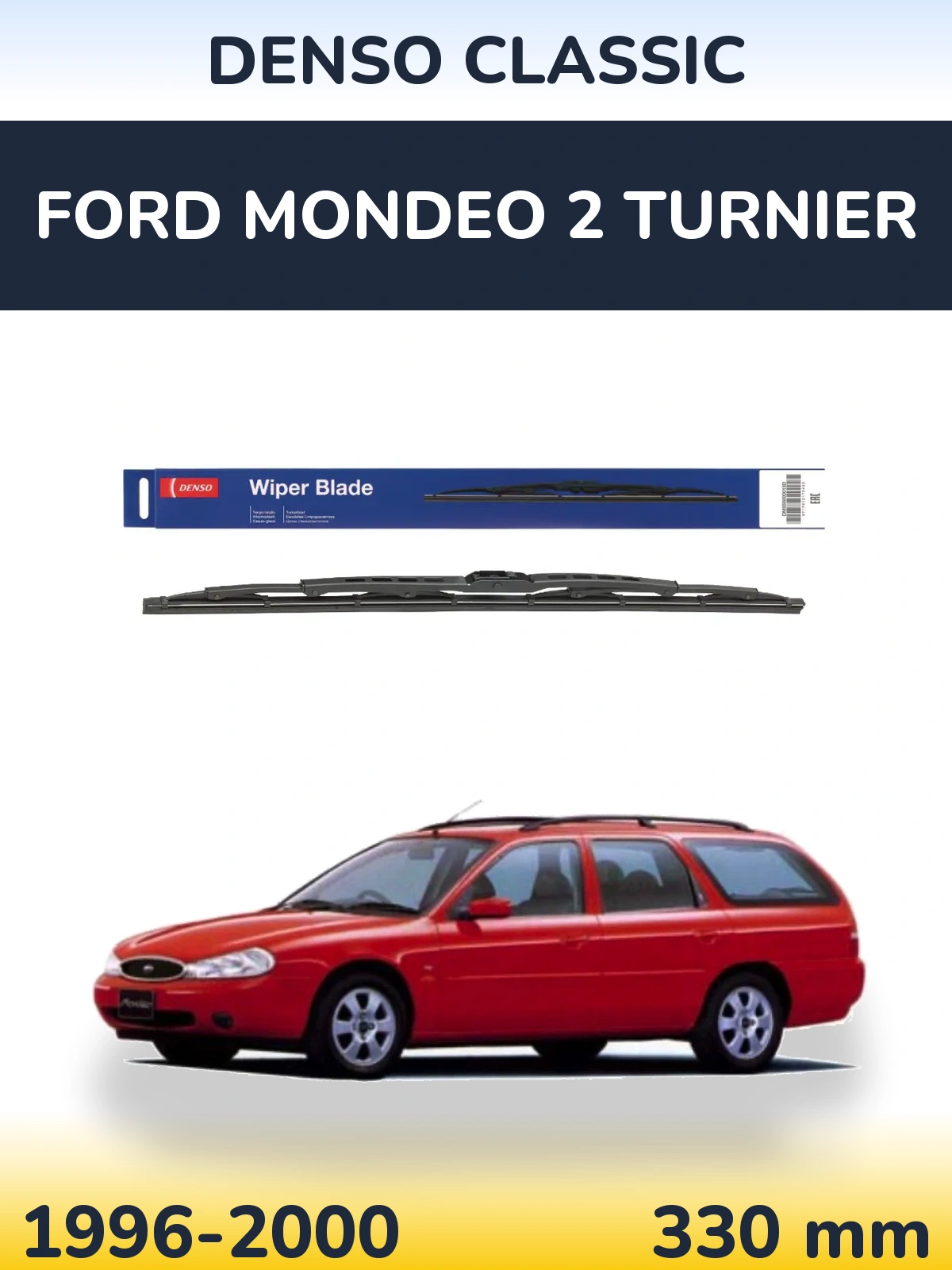 Zadní stěrač Denso Classic 330 mm pro Ford Mondeo 2 Turnier 1996-2000