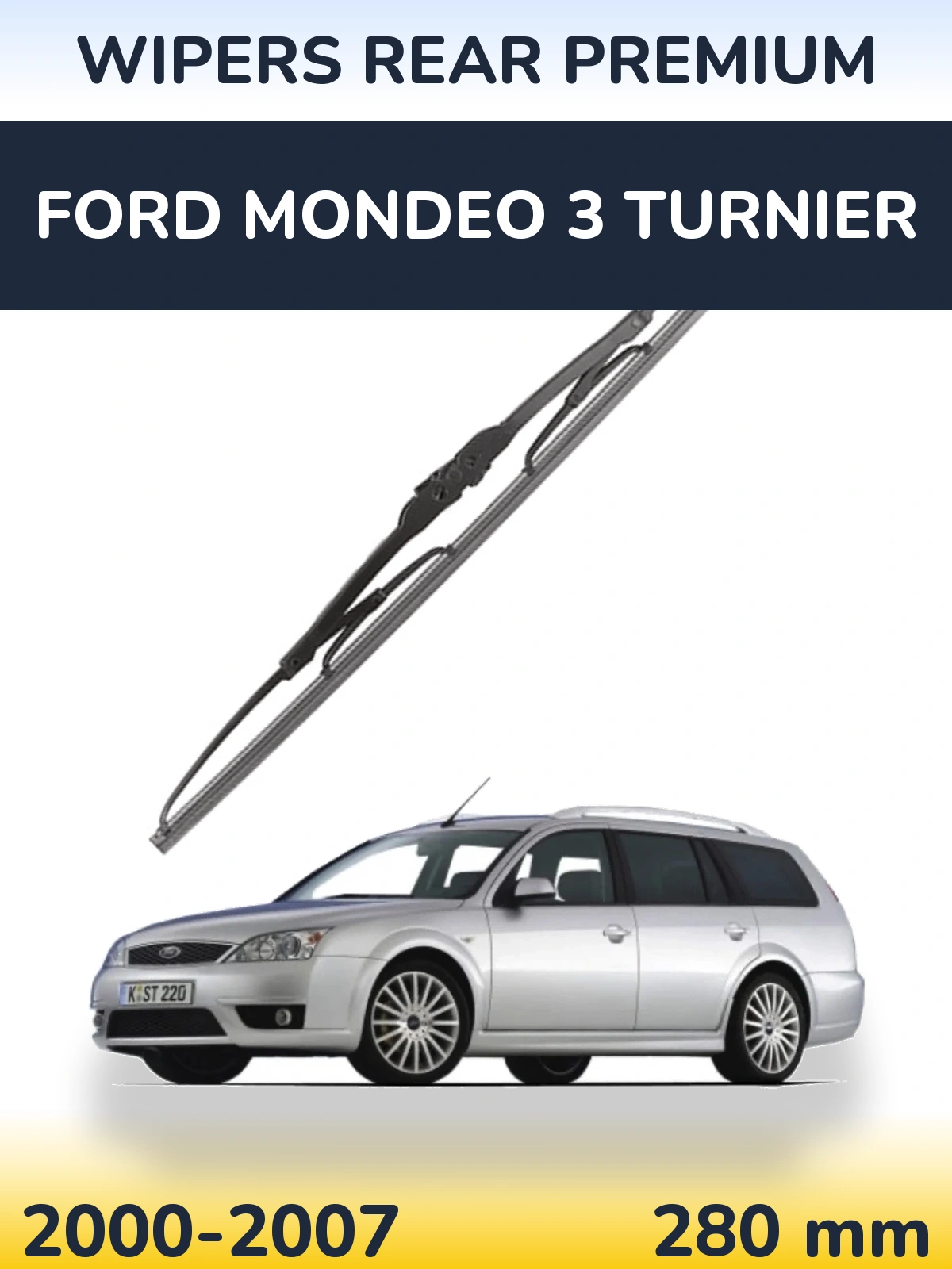 Zadní stěrač WIPERS REAR PREMIUM 280 mm pro Ford Mondeo 3 Turnier 2000-2007