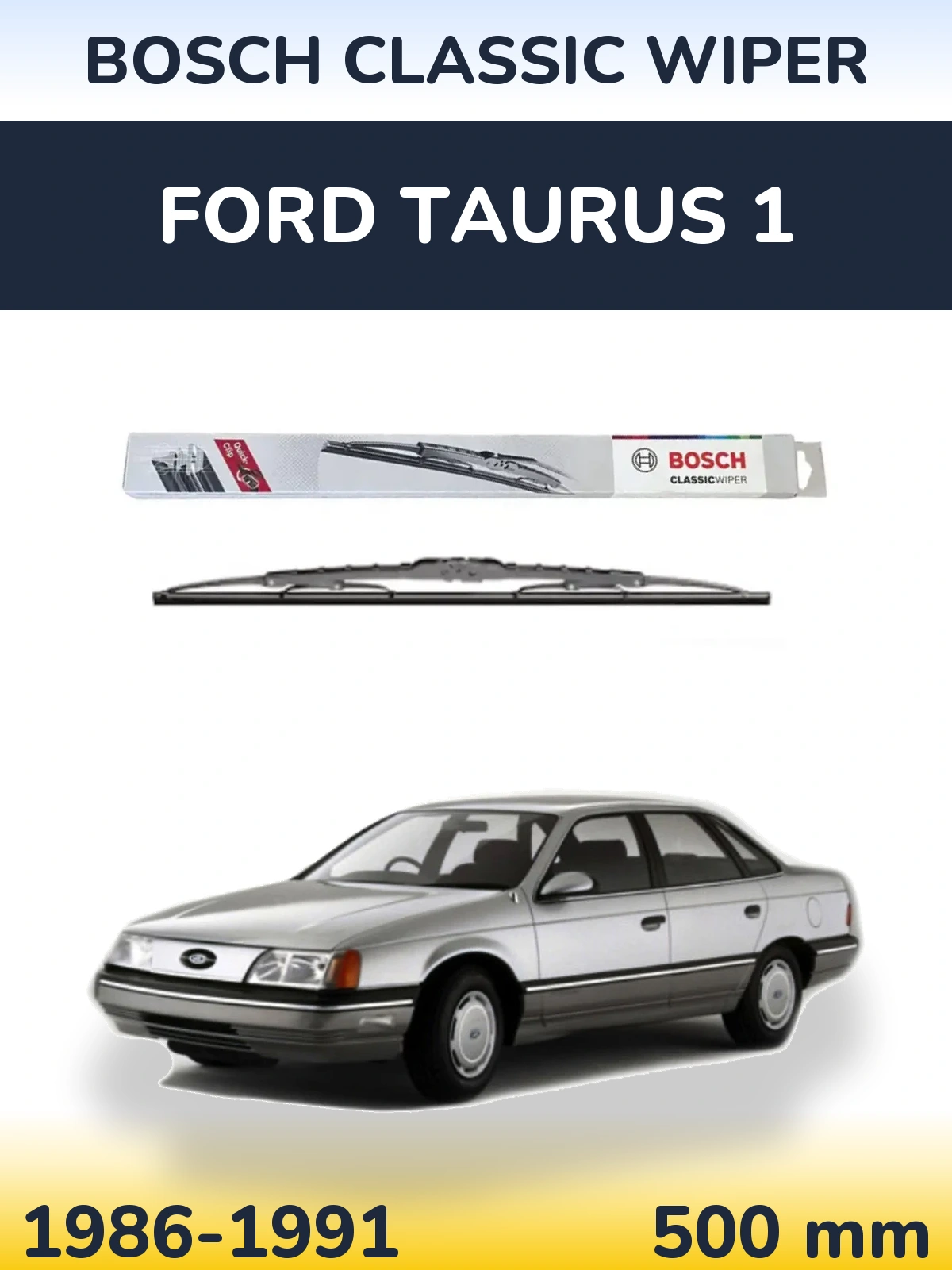 Zadní stěrač BOSCH Classic Wiper 500 mm pro Ford Taurus 1 1986-1991