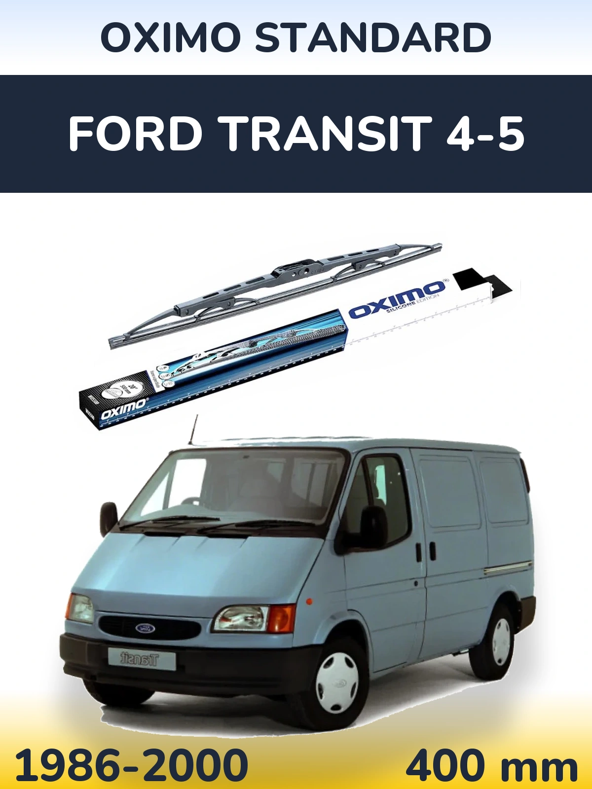 Zadní stěrač Oximo Standard 400 mm pro Ford Transit 4-5 1986-2000