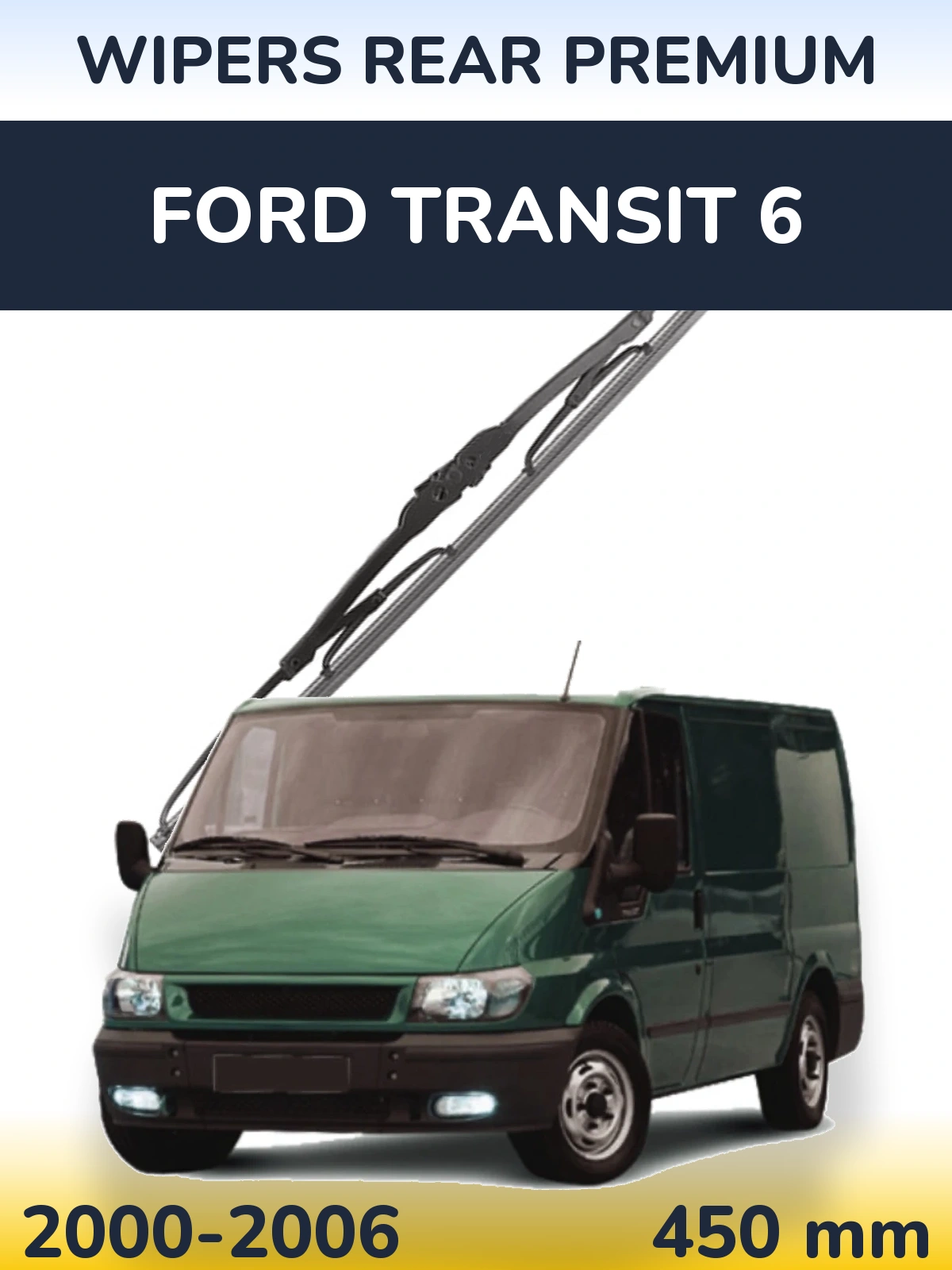 Zadní stěrač WIPERS REAR PREMIUM 450 mm pro Ford Transit 6 2000-2006