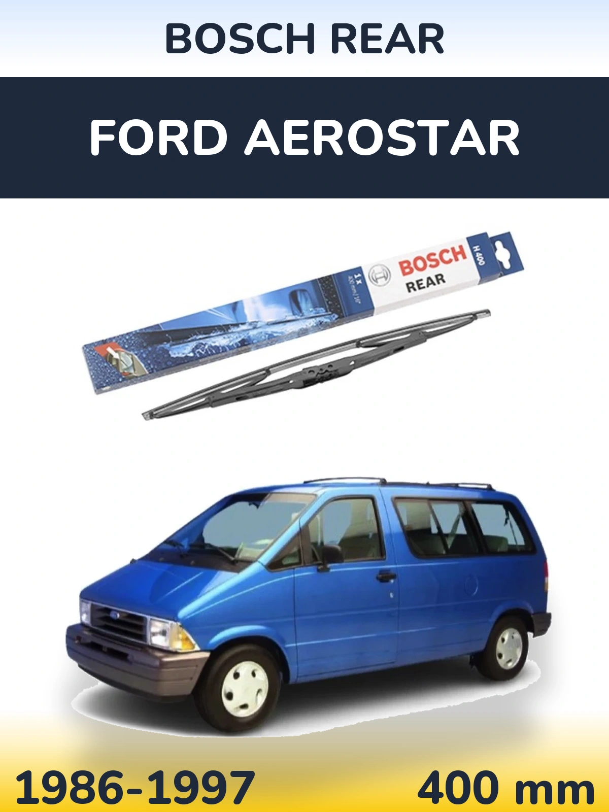 Zadní stěrač BOSCH Rear 400 mm pro Ford Aerostar 1986-1997