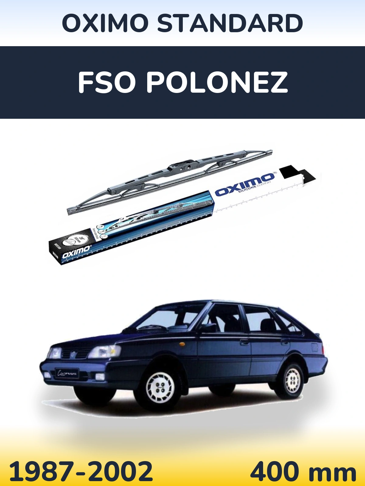 Zadní stěrač Oximo Standard 400 mm pro FSO Polonez 1987-2002