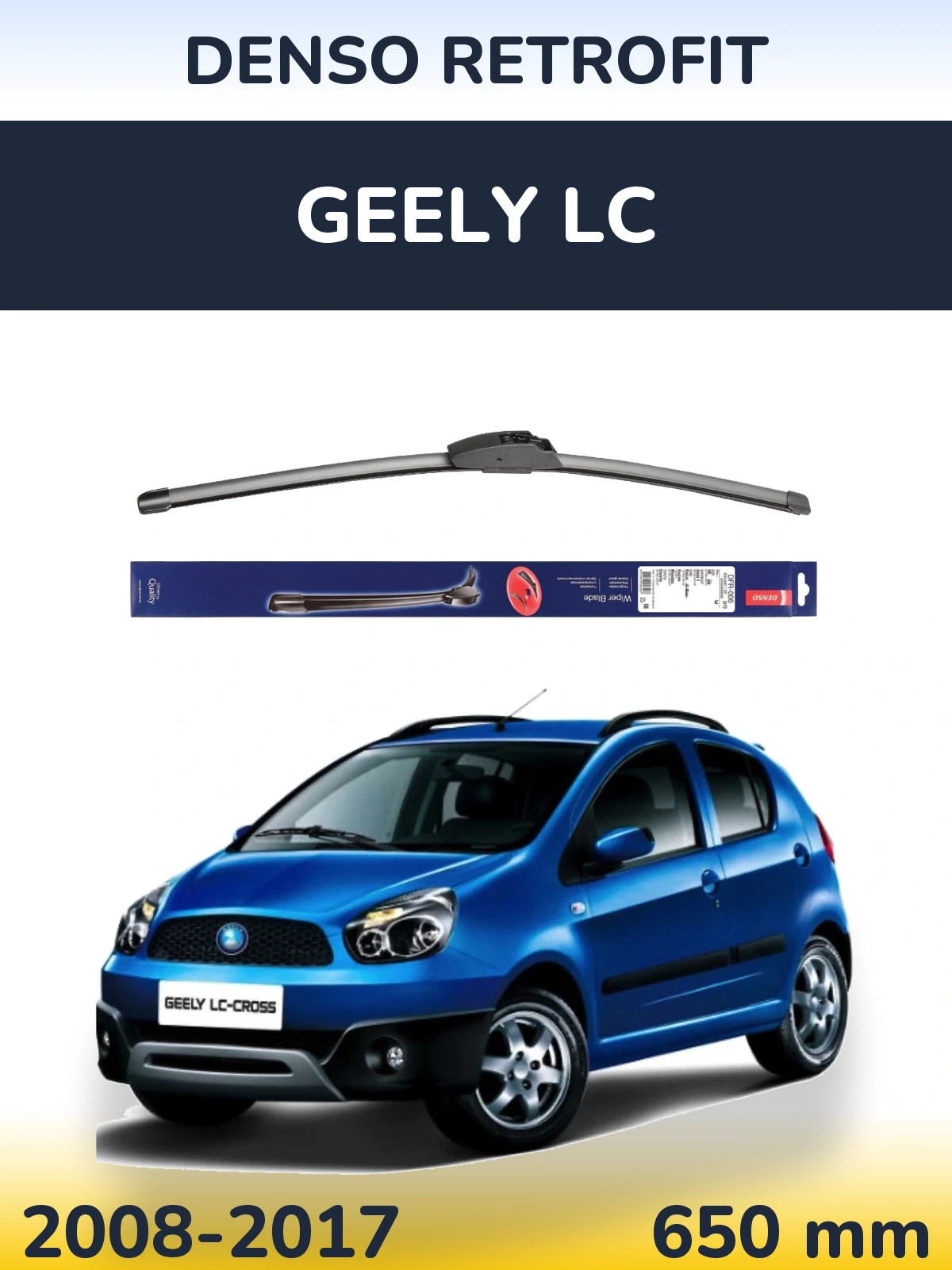 Přední stěrač Denso Retrofit 650 mm pro Geely LC 2008-2017
