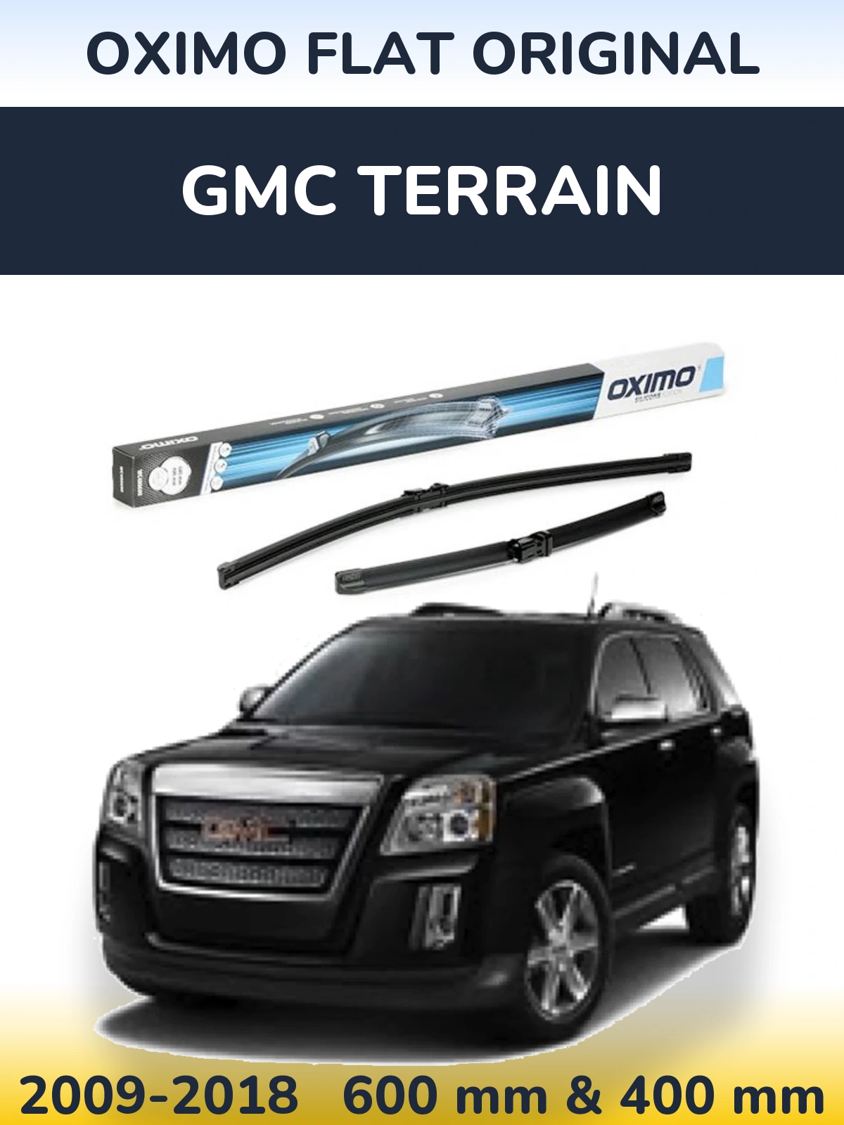 Комплект передніх щіток Oximo Flat Original 600 & 400 мм для GMC Terrain 2009-2018