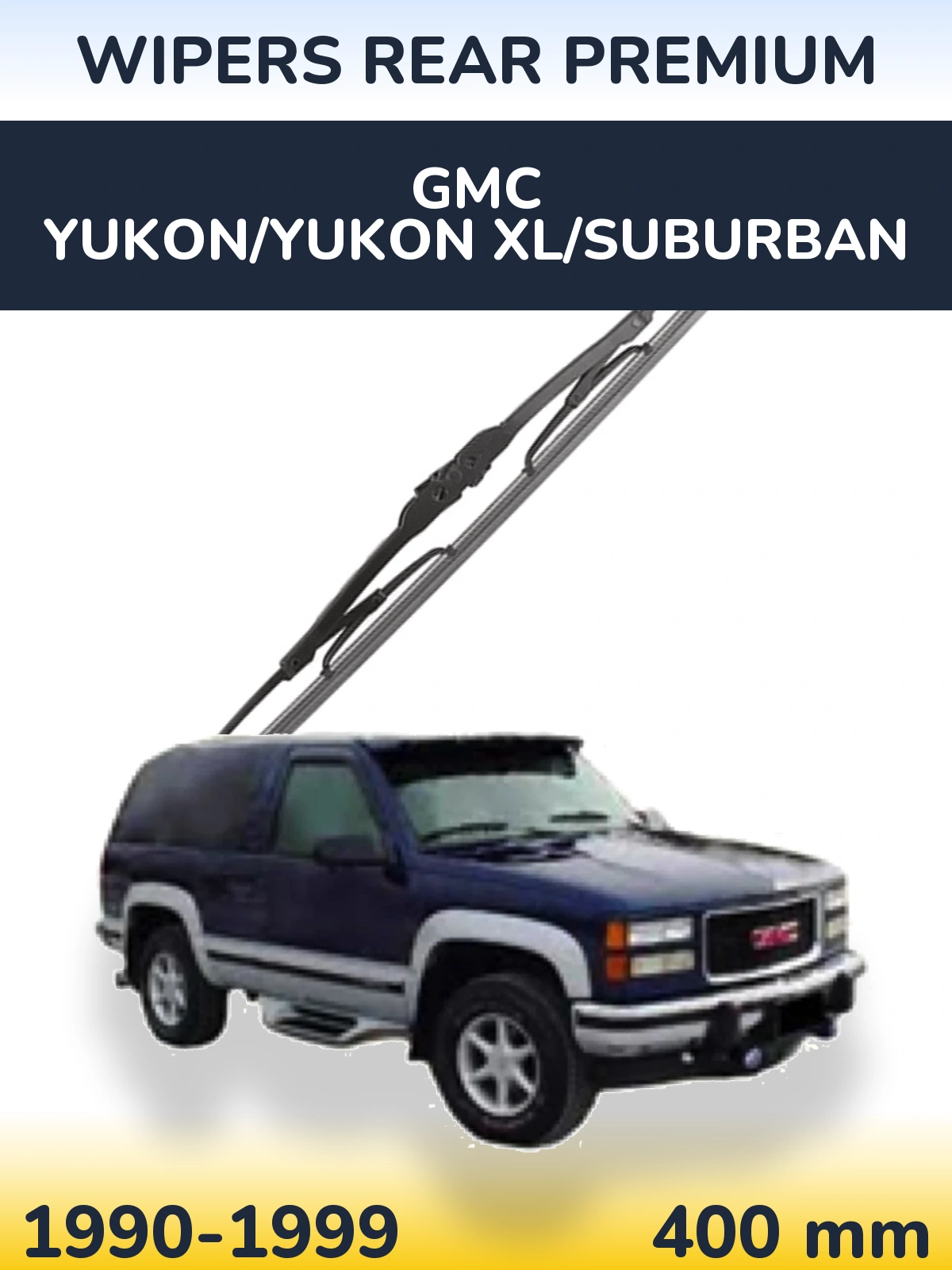 Zadní stěrač WIPERS REAR PREMIUM 400 mm pro GMC Yukon/Yukon XL/Suburban 1990-1999