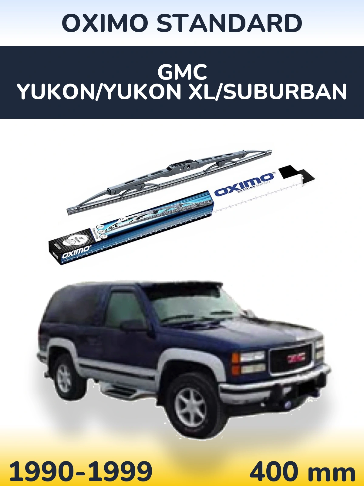 Zadní stěrač Oximo Standard 400 mm pro GMC Yukon/Yukon XL/Suburban 1990-1999