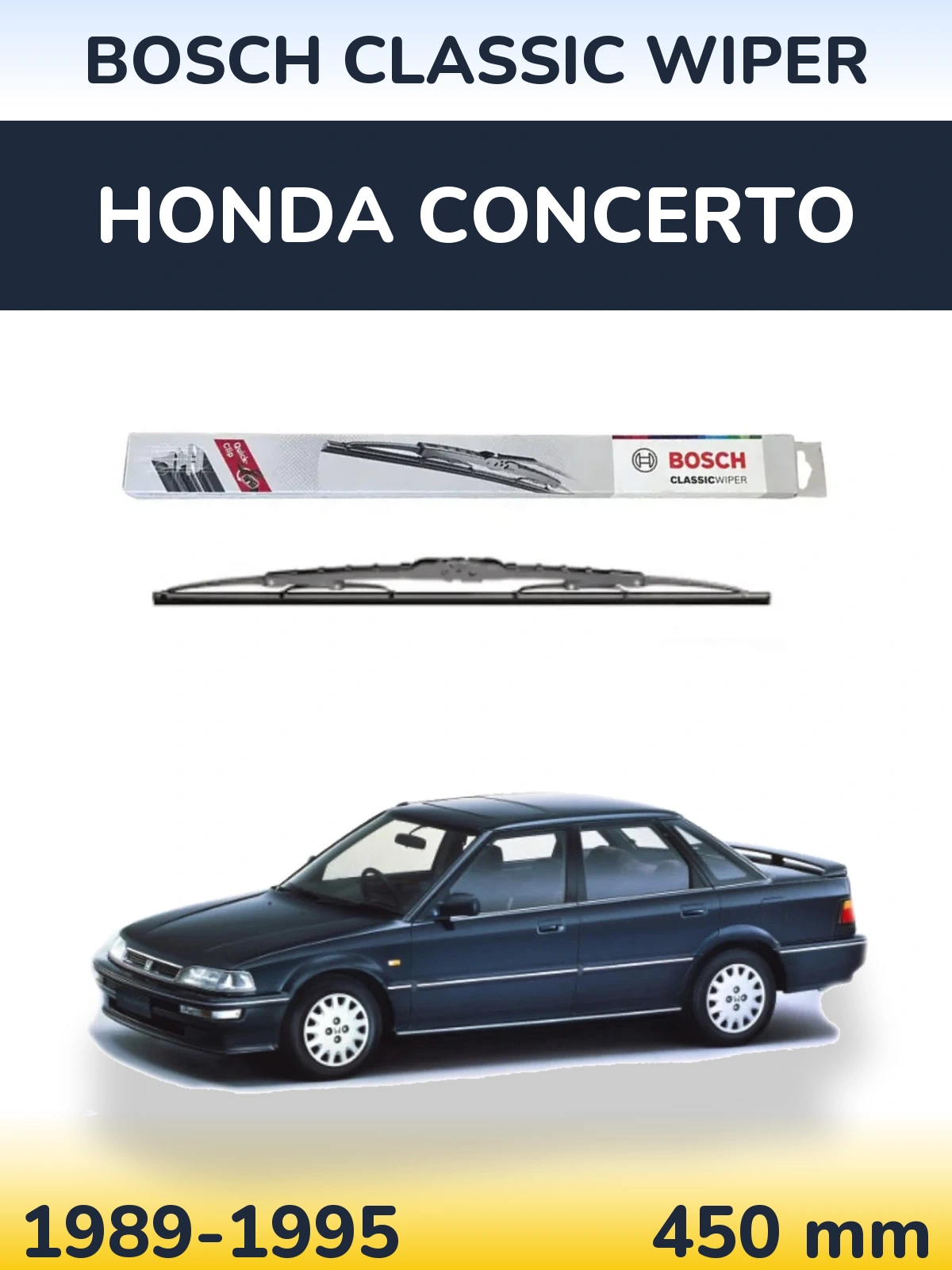 Zadní stěrač BOSCH Classic Wiper 450 mm pro Honda Concerto 1989-1995