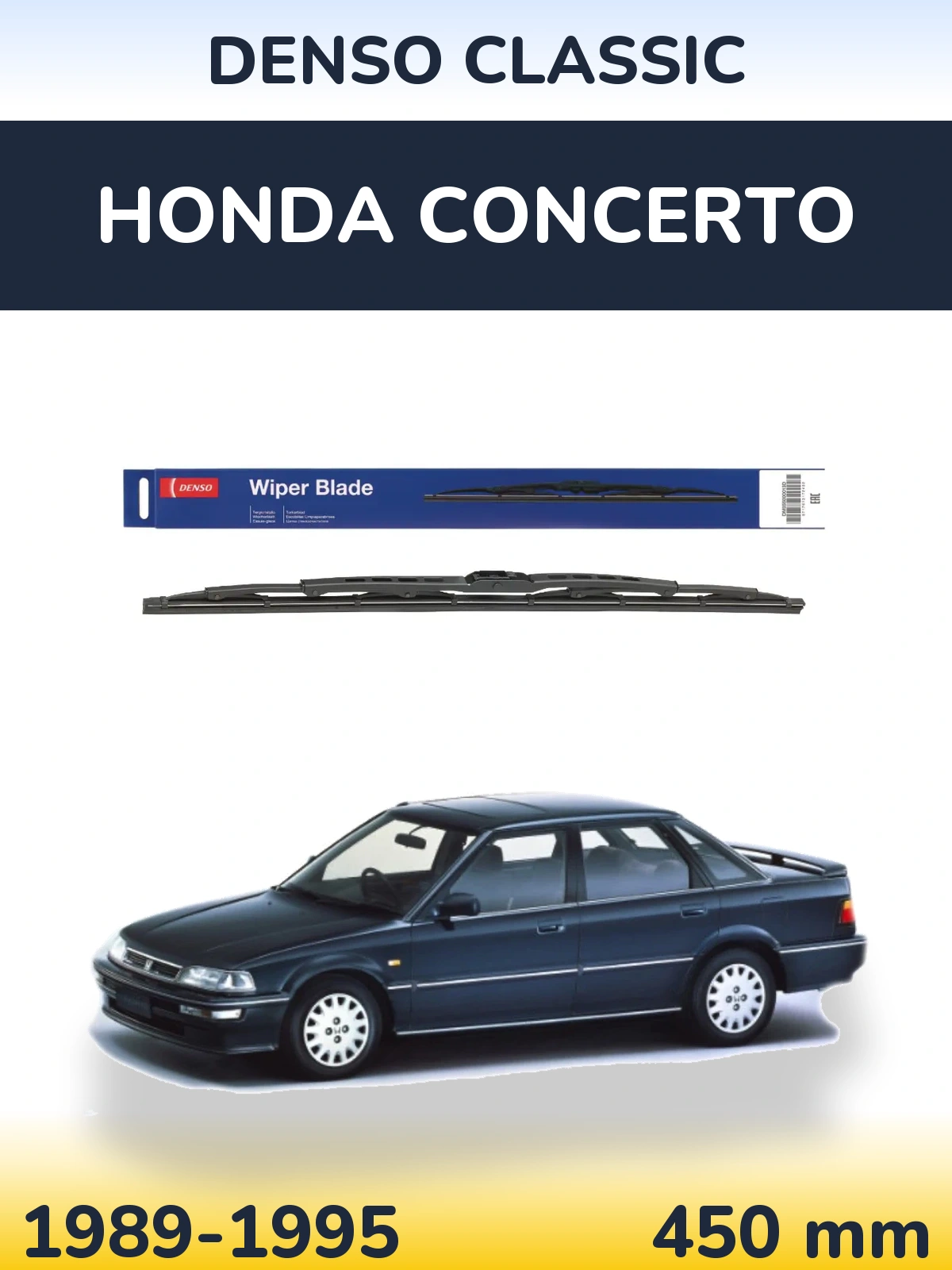Zadní stěrač Denso Classic 450 mm pro Honda Concerto 1989-1995