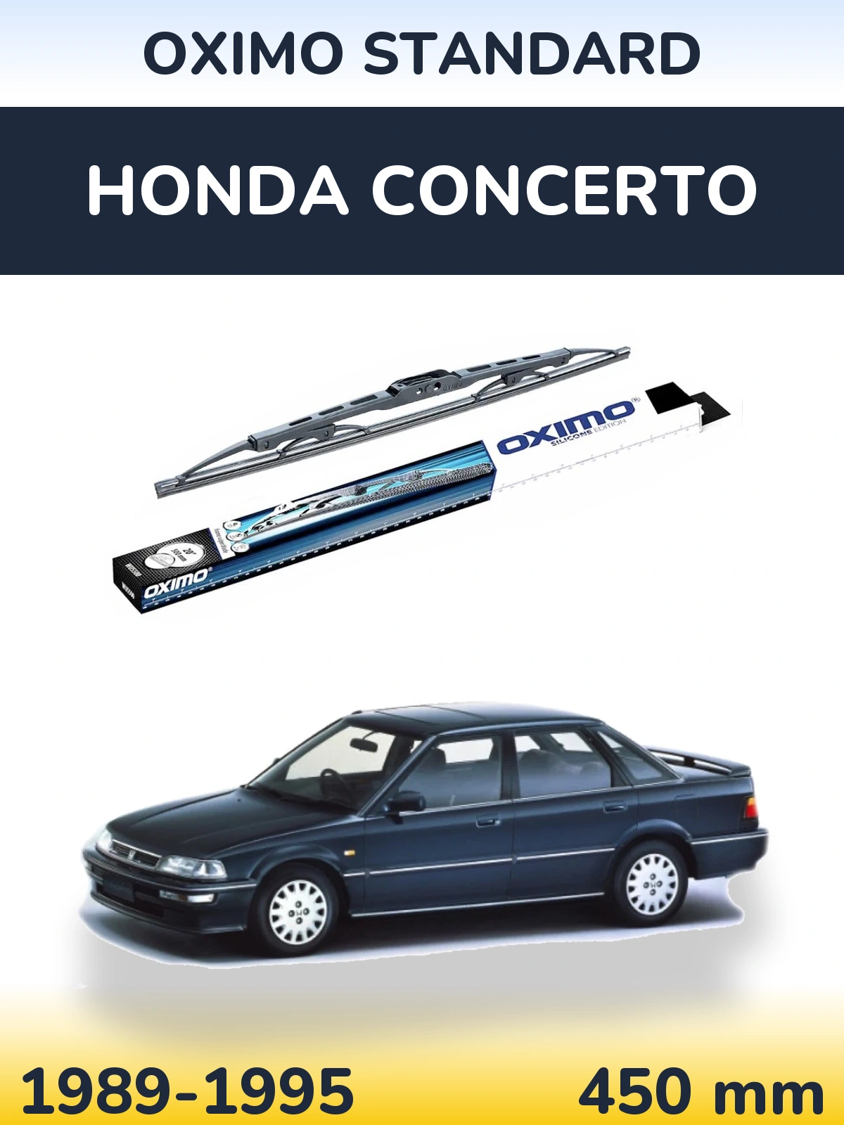 Zadní stěrač Oximo Standard 450 mm pro Honda Concerto 1989-1995